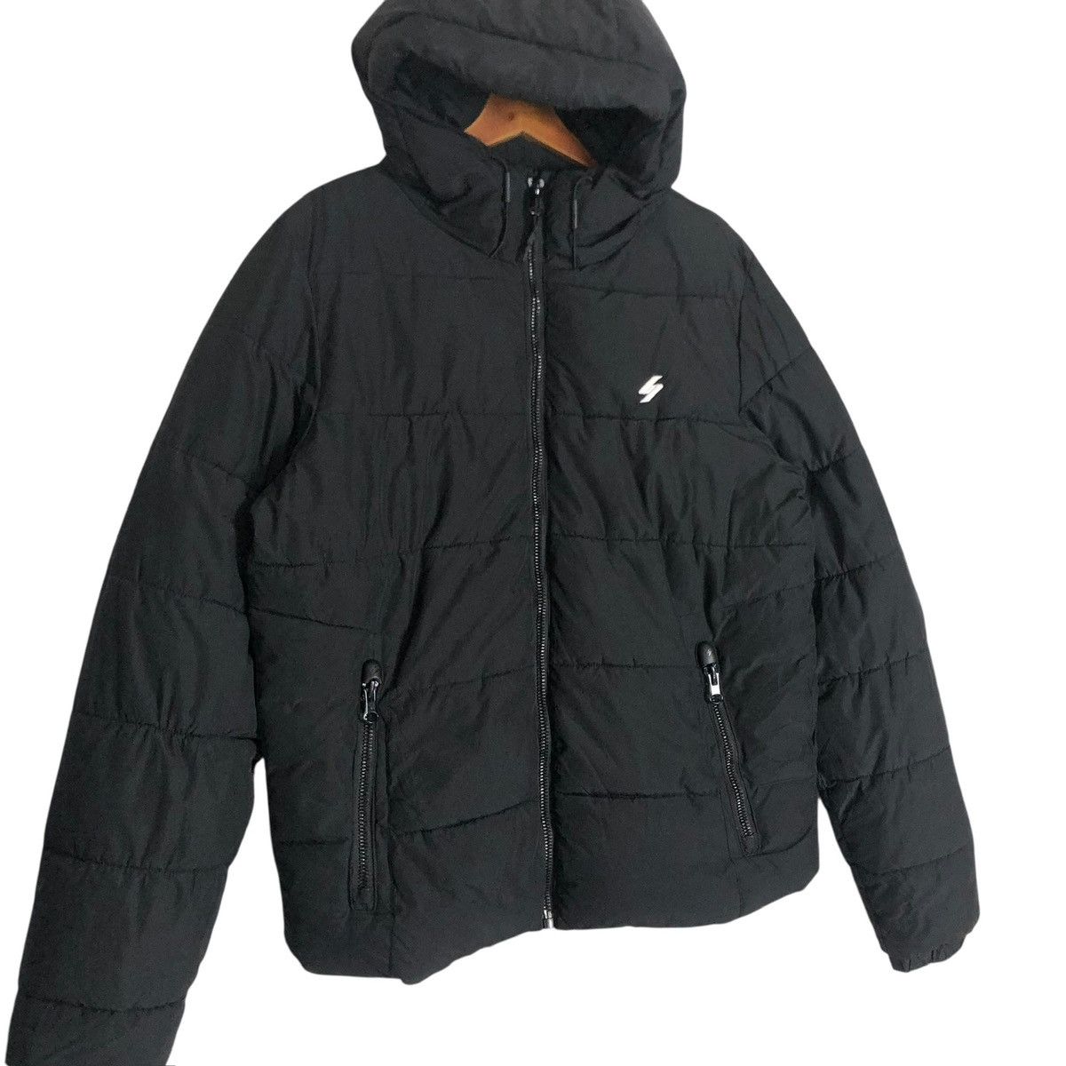 Superdry Vintage Superdry Hooded Puffer Down Jacket - Japanese Brand Size US M / EU 48-50 / 2 - 2 Thumbnail