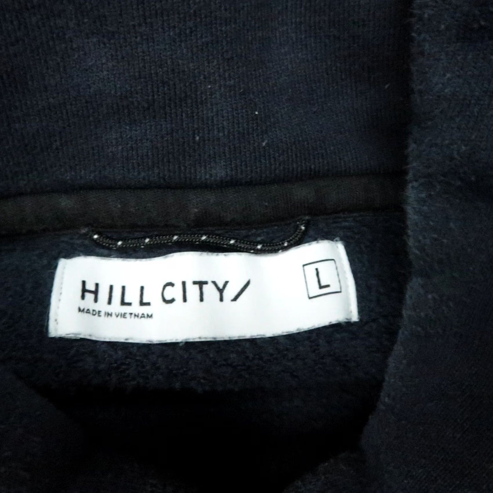 Vintage VINTAGE: No Hill City Hoodie Mens L Navy Blue Fleece Pockets Hooded Athletic Shirt Size US L / EU 52-54 / 3 - 3 Thumbnail