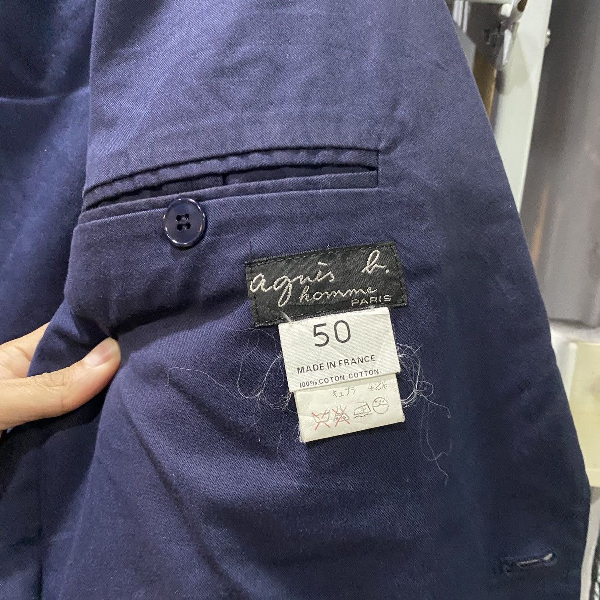 Vintage × agnes b. Agnes B Homme Paris Blazer Jackets Size 50L - 10 Thumbnail