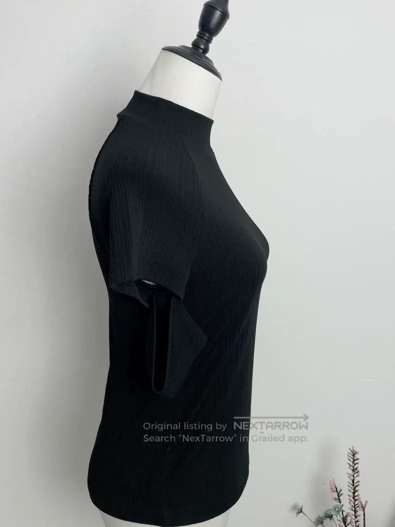 Helmut Lang Helmut Lang Black short-sleeved top Size M / US 6-8 / IT 42-44 - 4 Thumbnail