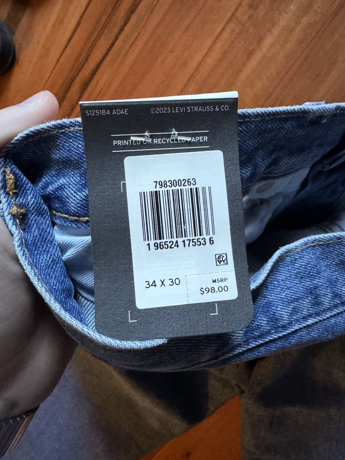 Levi's Vintage Clothing Levi 501 93 Straight Size US 34 / EU 50 - 4 Thumbnail