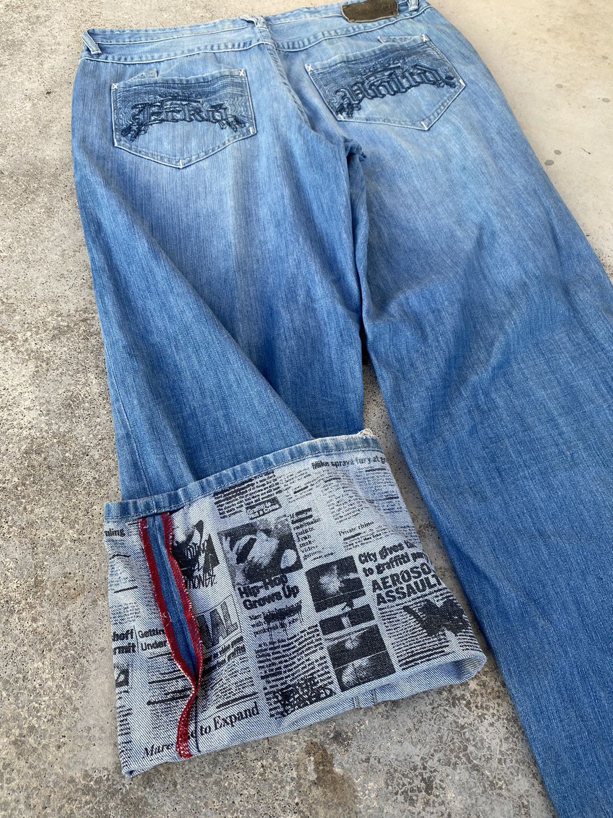 Ecko Unltd. 2000s Ecko Unlimited y2k Baggy Jeans Jnco Styled Size US 38 / EU 54 - 4 Thumbnail