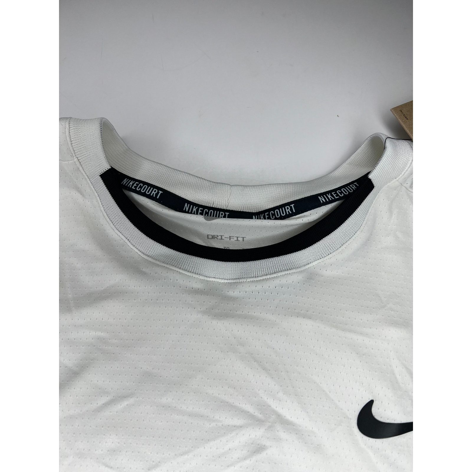 Nike Nike Court advantage Dri-FIT Tennis Shirt White Size US XL / EU 56 / 4 - 4 Thumbnail