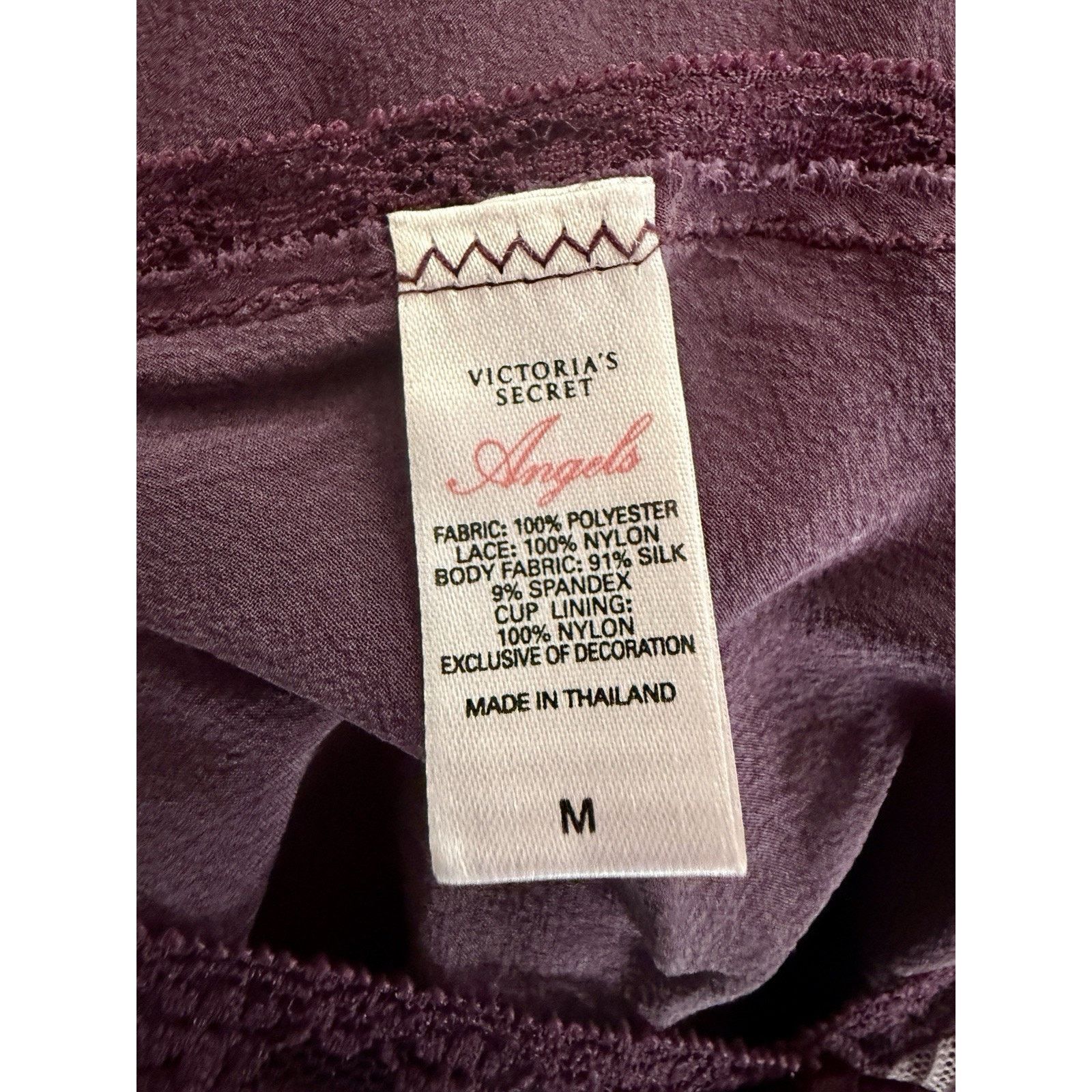 Victoria's Secret Vintage Victoria Secret Silk Nylon Purple Pink Slip Dress Size ONE SIZE - 9 Thumbnail