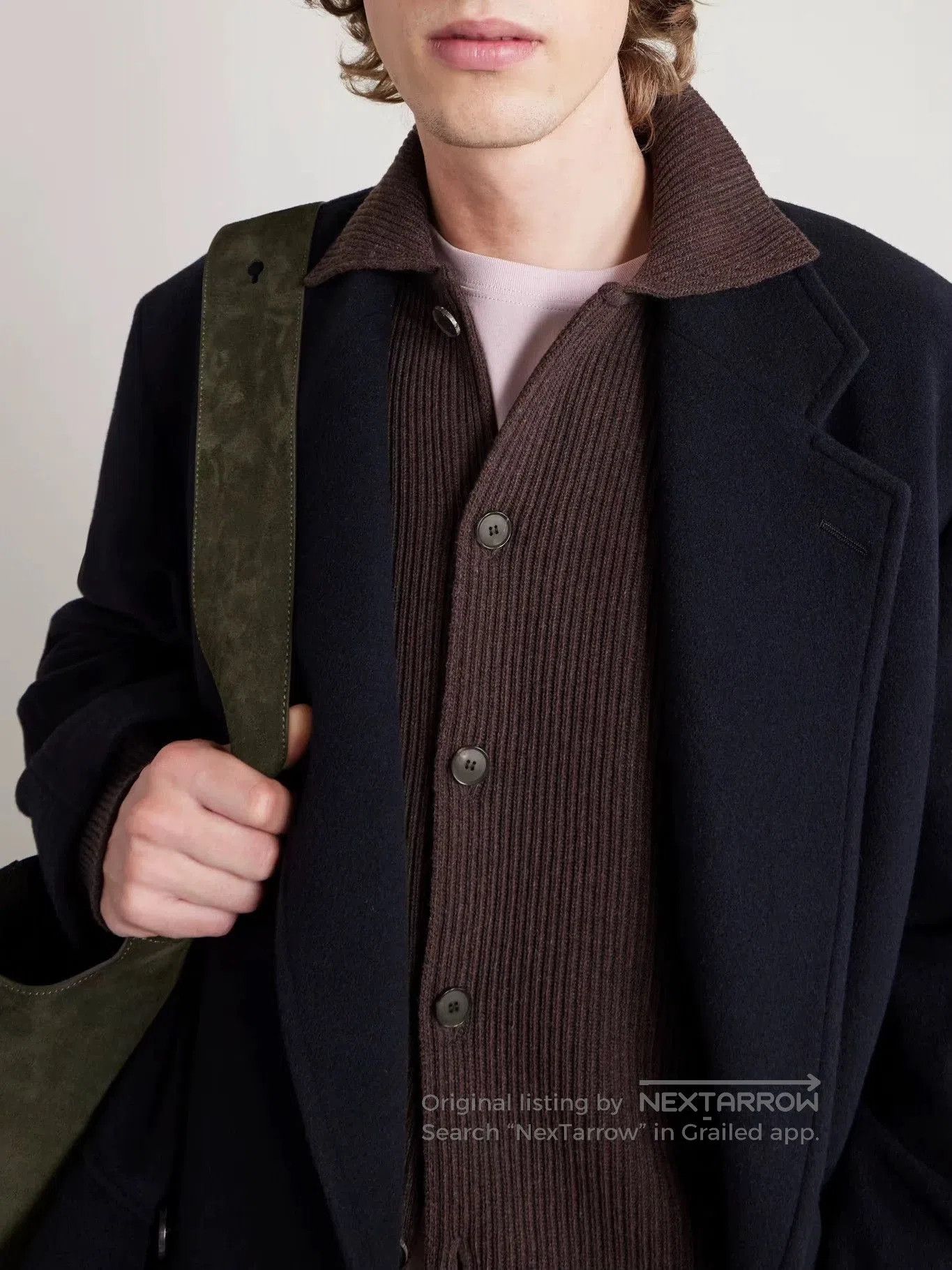 Auralee AURALEE Super Fine Wool Toggle Cardigan. Size US L / EU 52-54 / 3 - 1 Thumbnail