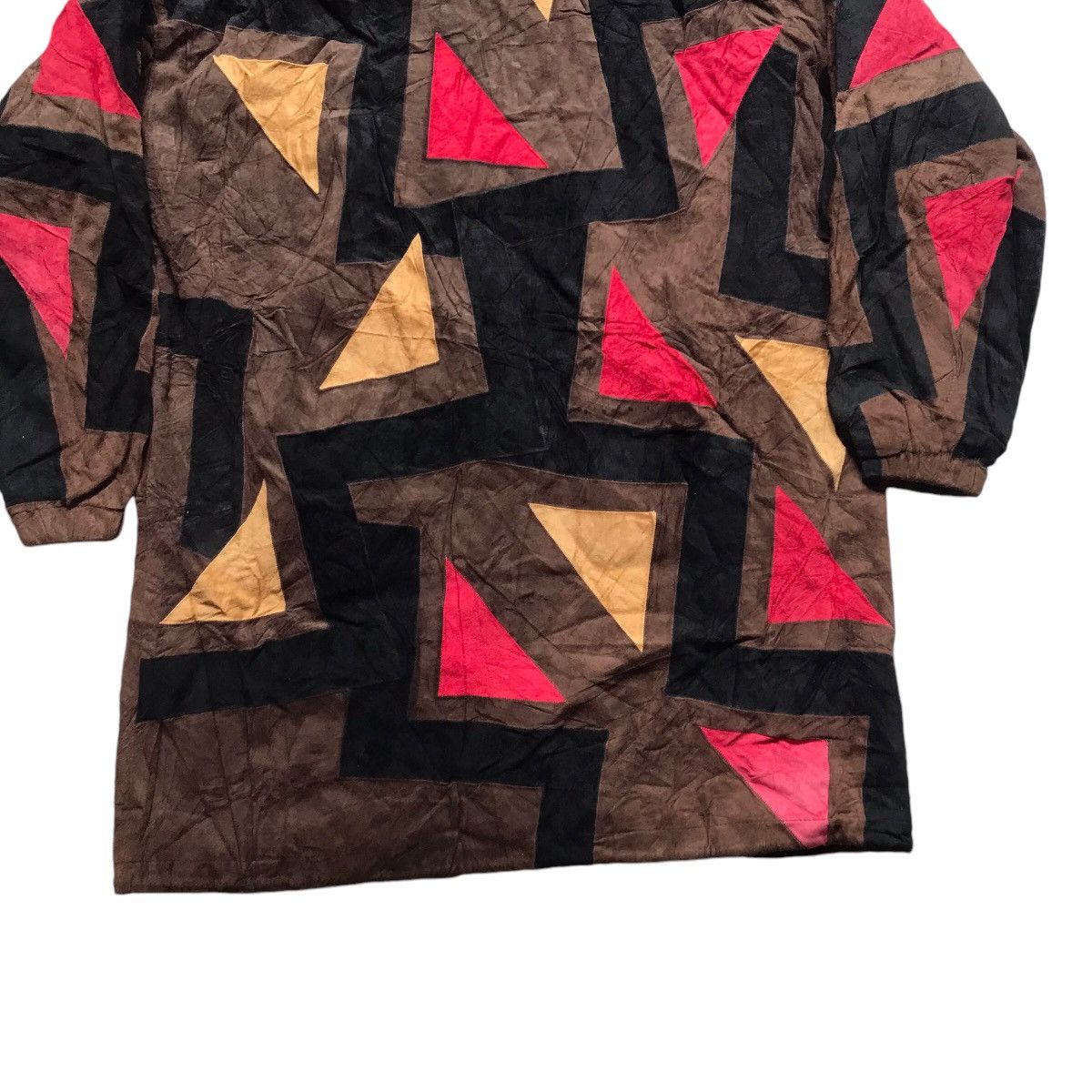 Genuine Leather × If Six Was Nine × Japanese Brand VINTAGE JALECO PATCHWORK GENUINE LEATHER LONG JACKET Size US M / EU 48-50 / 2 - 10 Thumbnail