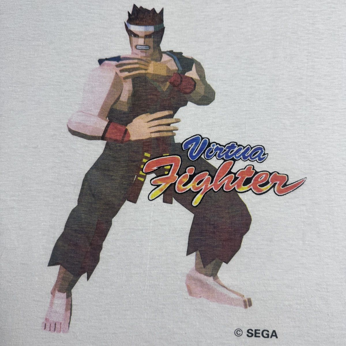 Playstation 90s Virtua Fighter 1 Akira Yuki SEGA Video game promo tee Size US L / EU 52-54 / 3 - 2 Thumbnail