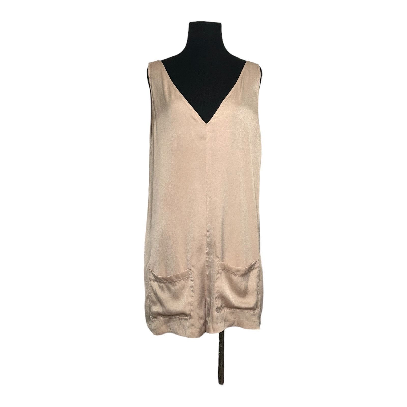 Guess Guess beige satin sleeveless romper size M Size 28" / US 6 / IT 42 - 16 Thumbnail