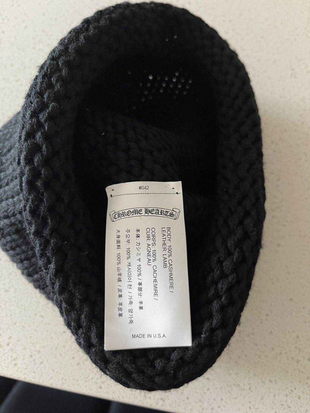 Chrome Hearts Mini Black Patch Beanie