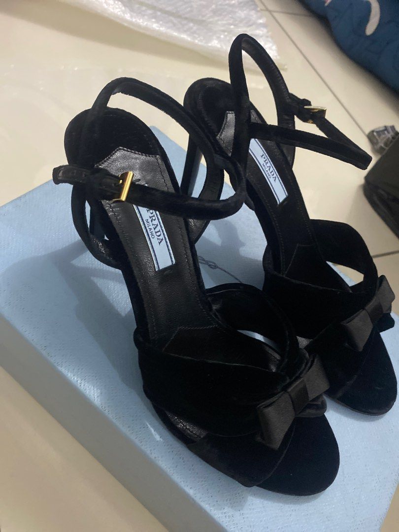 image of Prada High Heel Shoes in Black, Women's (Size 7)