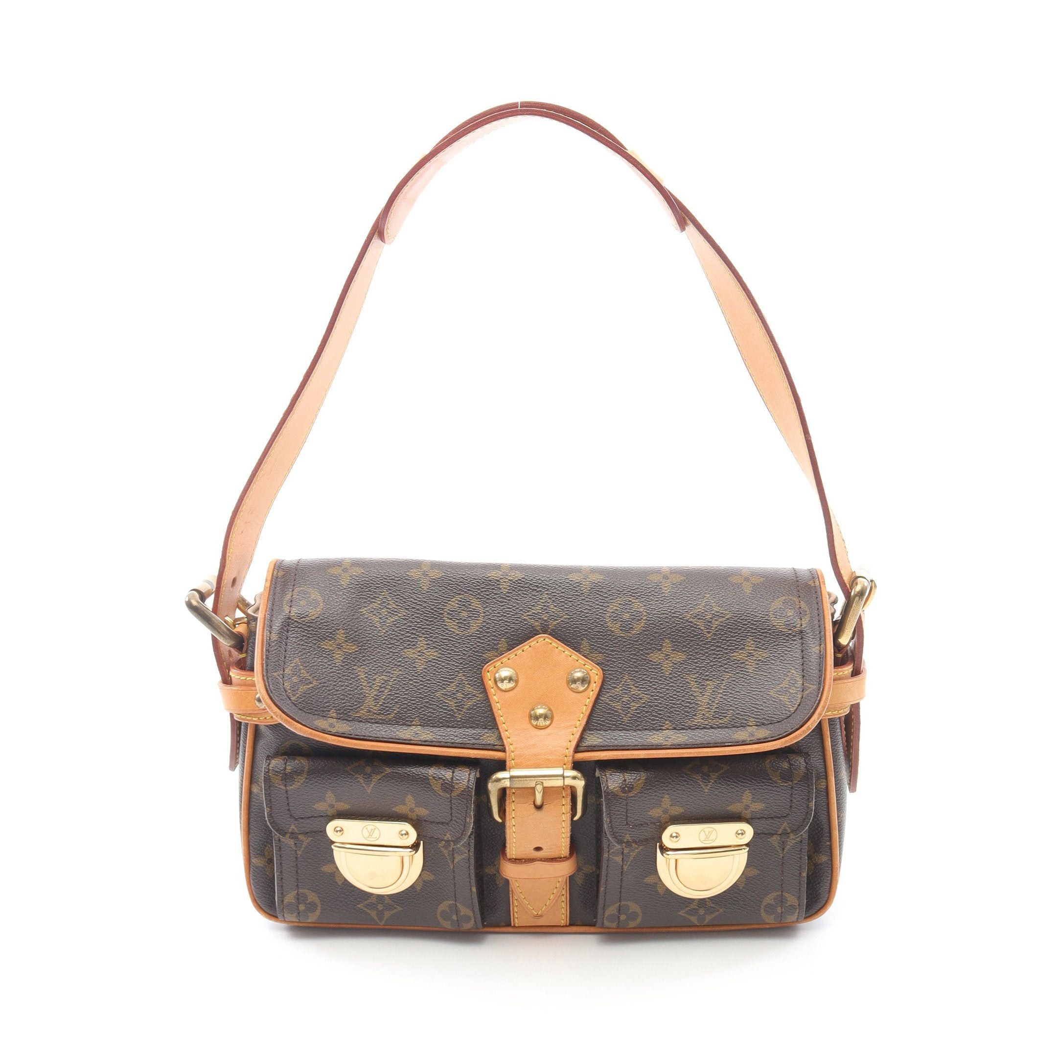 Louis Vuitton Louis Vuitton Hudson Pm Monogram Shoulder Bag Leather Brown Size ONE SIZE - 1 Thumbnail