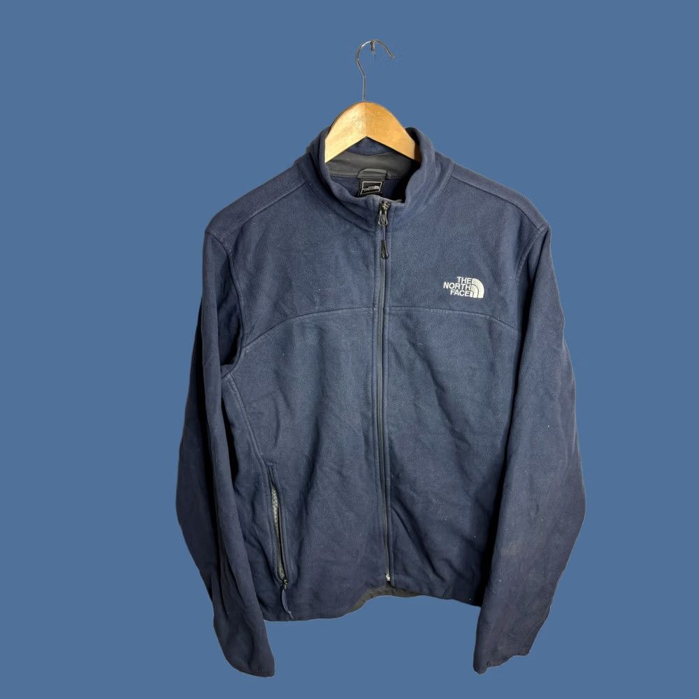 The North Face The North Face Jacket Mens Medium Blue Fleece Full Zip Stand Collar Outdoor Size US M / EU 48-50 / 2 - 1 Thumbnail