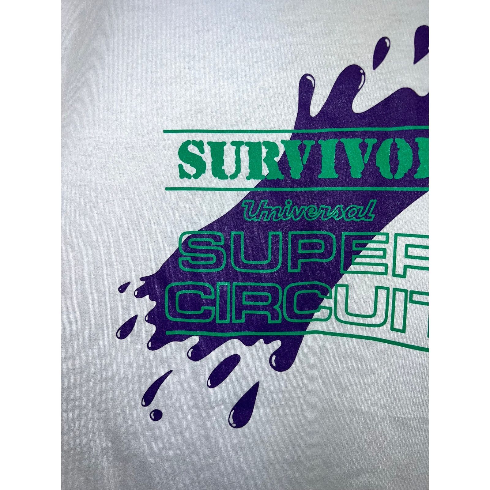Vintage Vintage Survivor Universal Studios Shirt Circuit Tee 90s 2XL Size US XXL / EU 58 / 5 - 3 Thumbnail