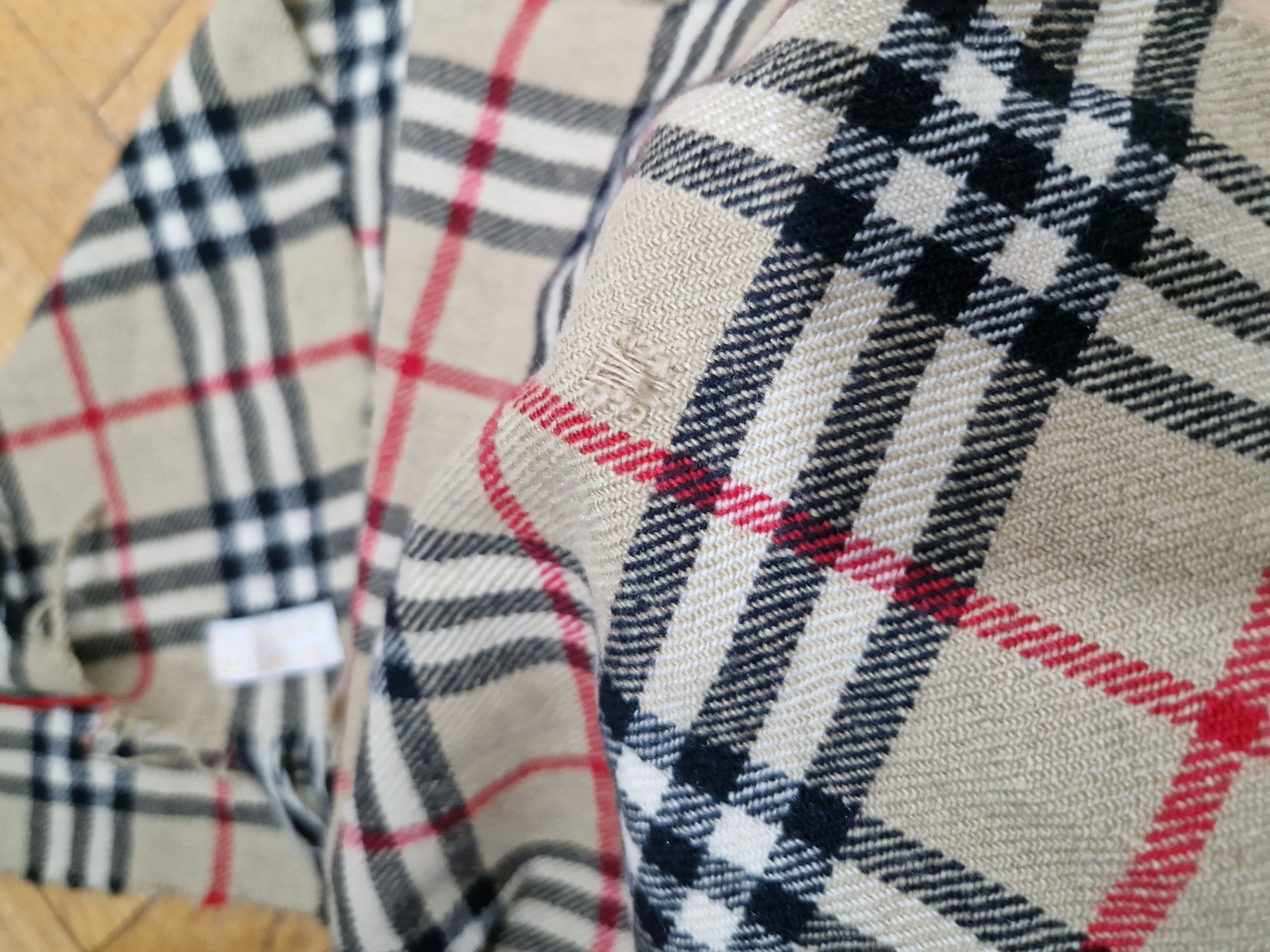 Burberry × Vintage Burberry cashmere scarf Size ONE SIZE - 4 Thumbnail