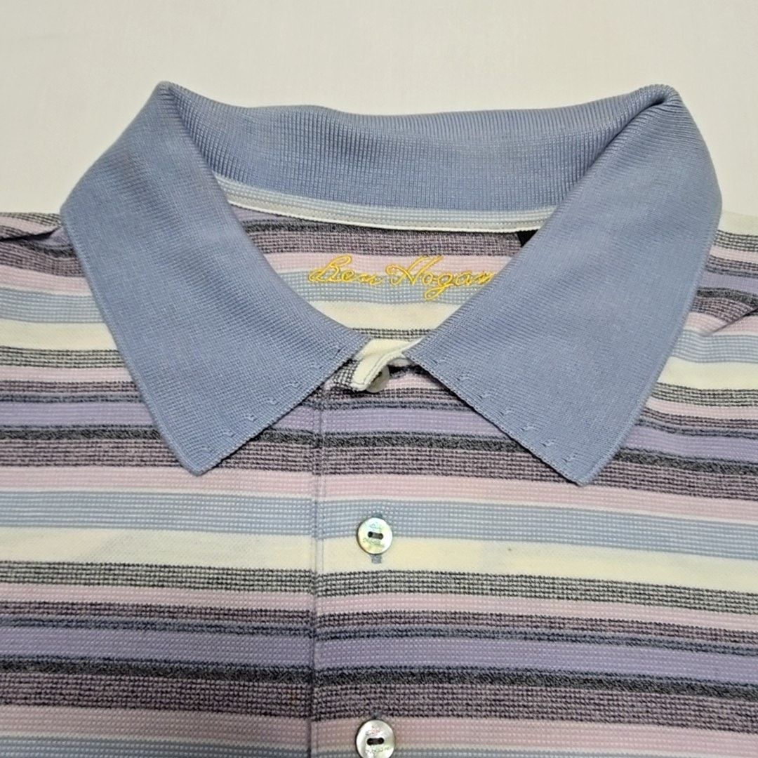 Hogan Ben Hogan XL Striped Polo Pastel Colors Casual Golf Shirt Size US XL / EU 56 / 4 - 4 Thumbnail