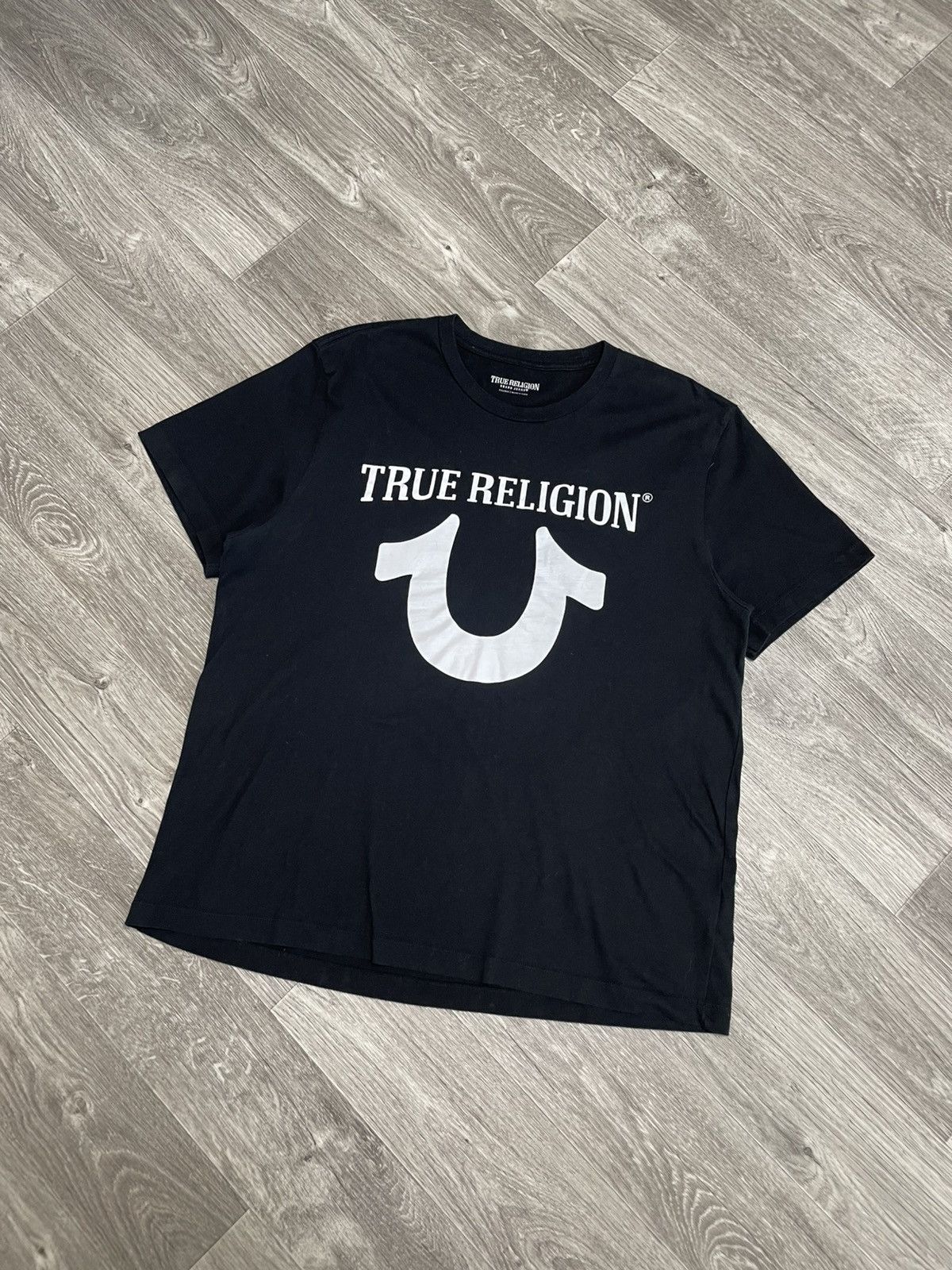 True Religion True Religion Big Logo Black T-Shirt Y2K Size XXL Size US XXL / EU 58 / 5 - 1 Thumbnail