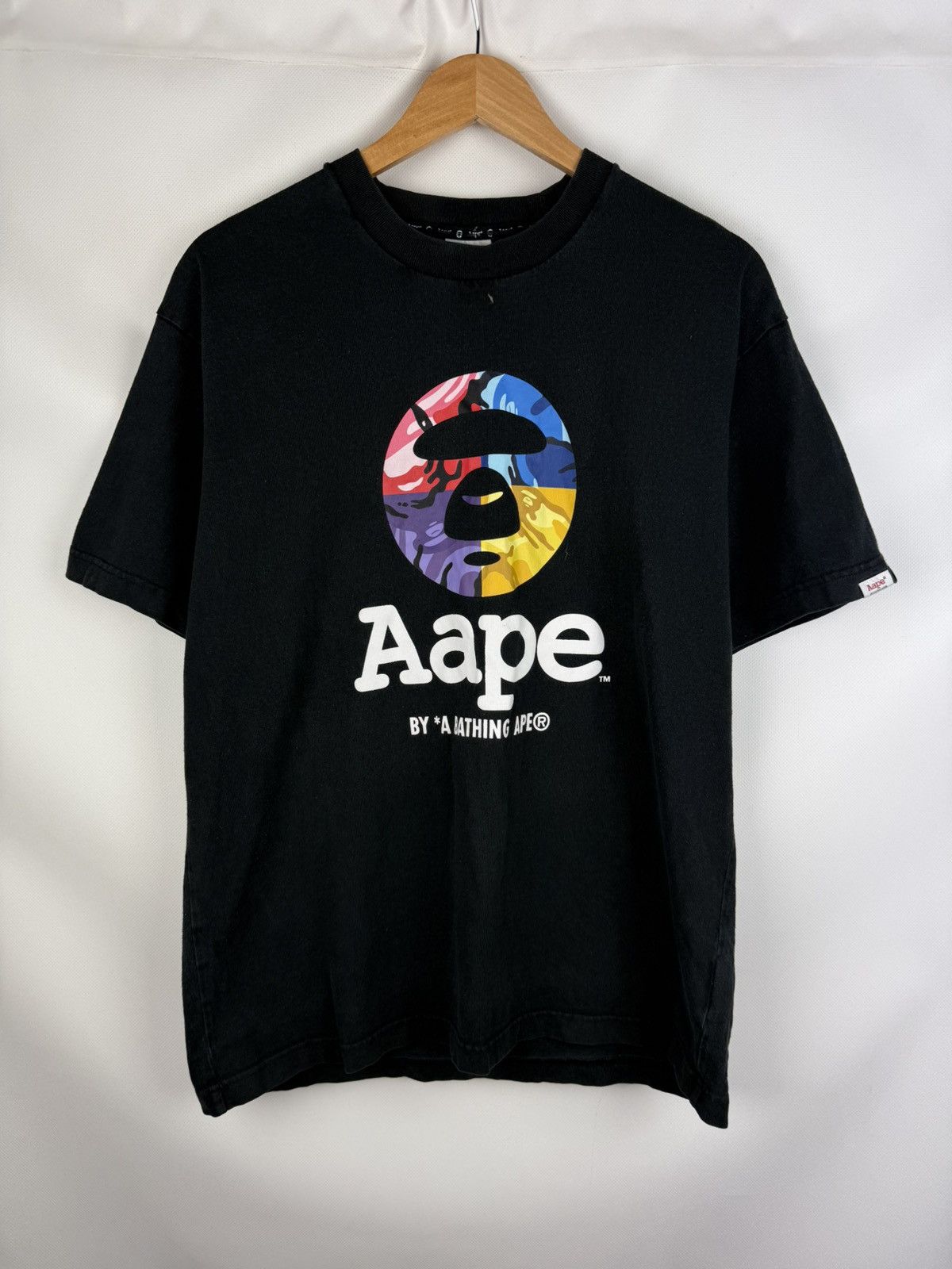 Aape A Bathing Ape Big Logo Graphic Print Short Sleeve T Shirt Size US M / EU 48-50 / 2 - 1 Thumbnail