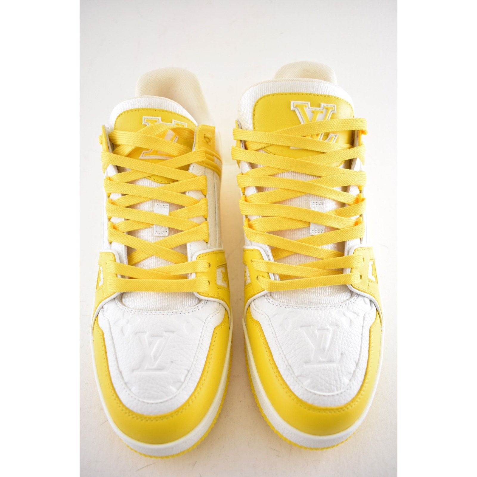 Louis Vuitton Louis Vuitton Yellow White Empreinte Leather Low Trainer Size US 9 / EU 42 - 6 Thumbnail