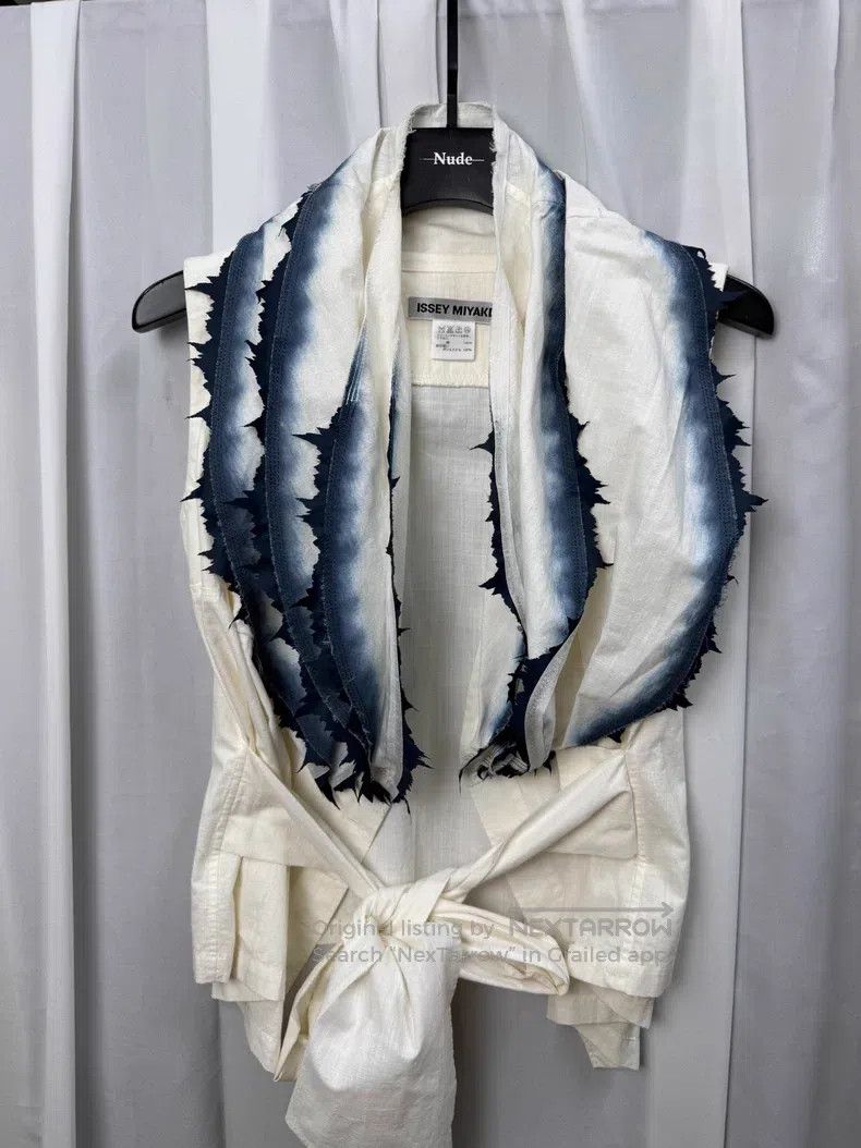 Issey Miyake Issey Miyake Size 2 Dyed floral collar ribbon sleeveless ve Size M / US 6-8 / IT 42-44 - 1 Thumbnail