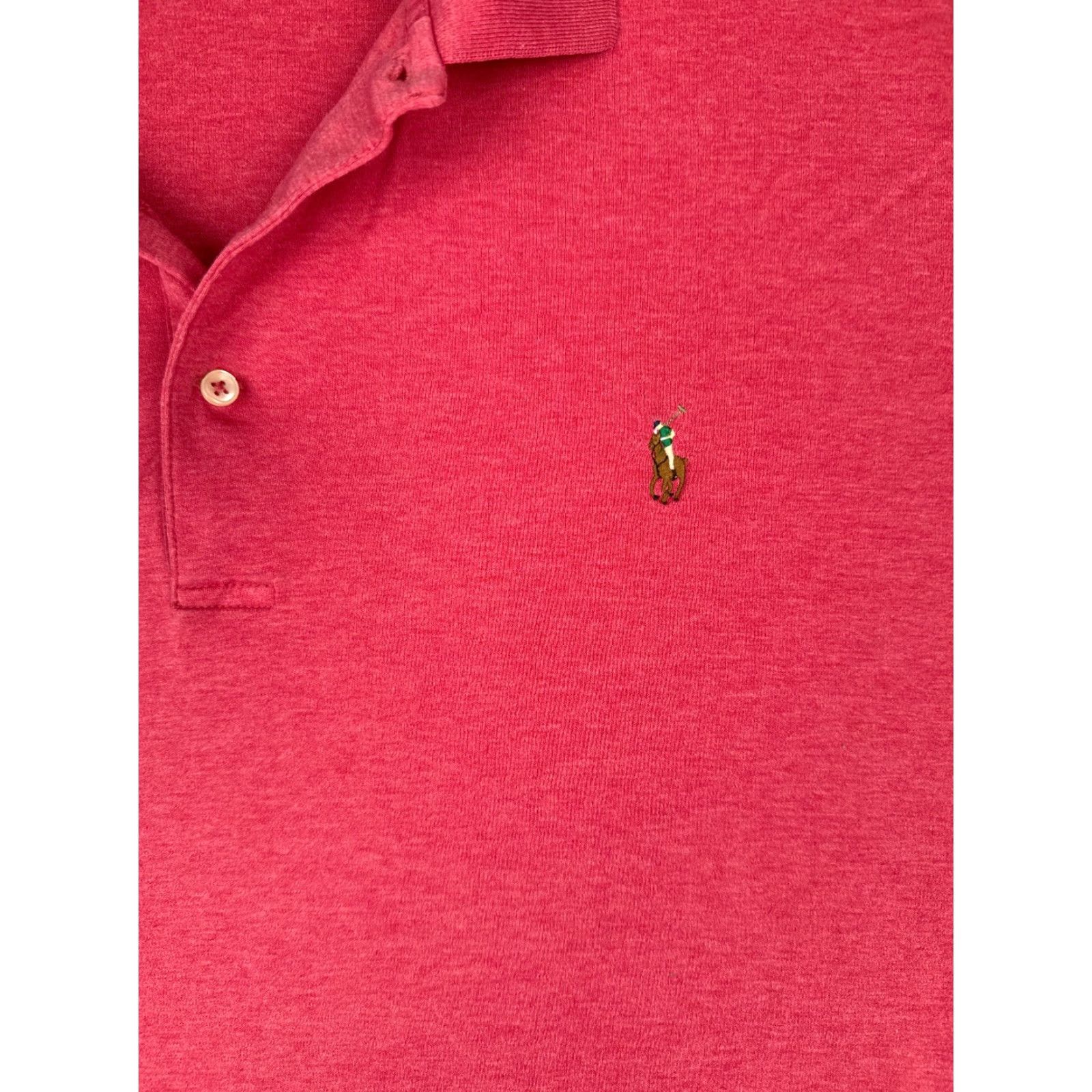 Polo Ralph Lauren Polo Ralph Lauren Shirt Adult 2XB Pink 100% Cotton Short Sleeve Regular Big & Tall Men’s Polo Shirt Modern American Sports Shirt Size US XXL / EU 58 / 5 - 6 Thumbnail