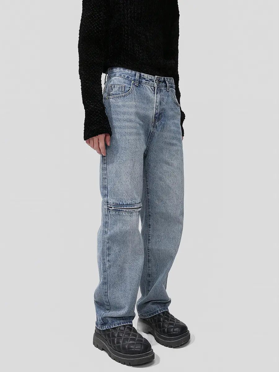 Japanese Brand Retro loose straight leg jeans Size US 32 / EU 48 - 5 Thumbnail