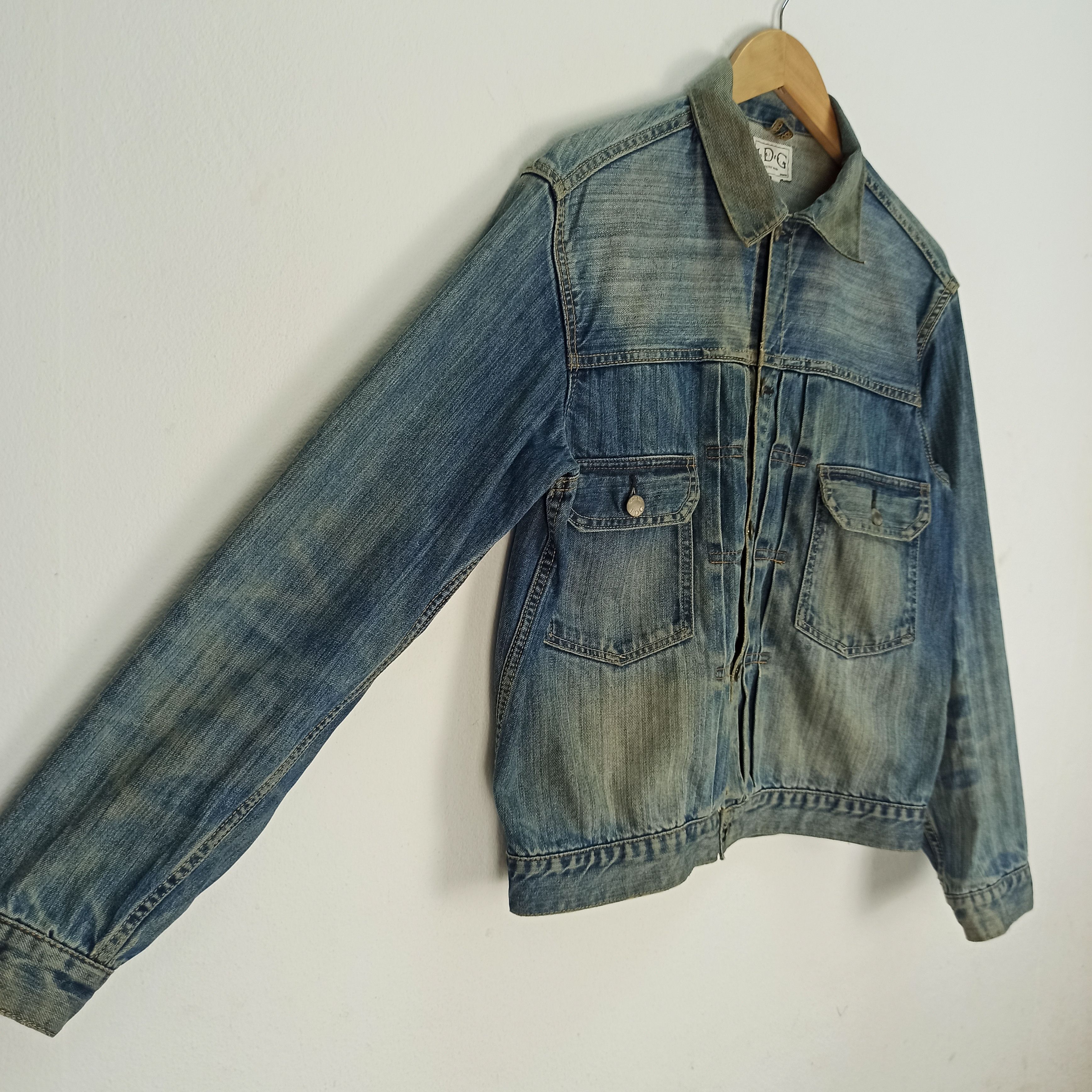 Indigo 🔥STEALS🔥 Rare Indigo Original Made Jacket Jeans Distressed Size US M / EU 48-50 / 2 - 3 Thumbnail