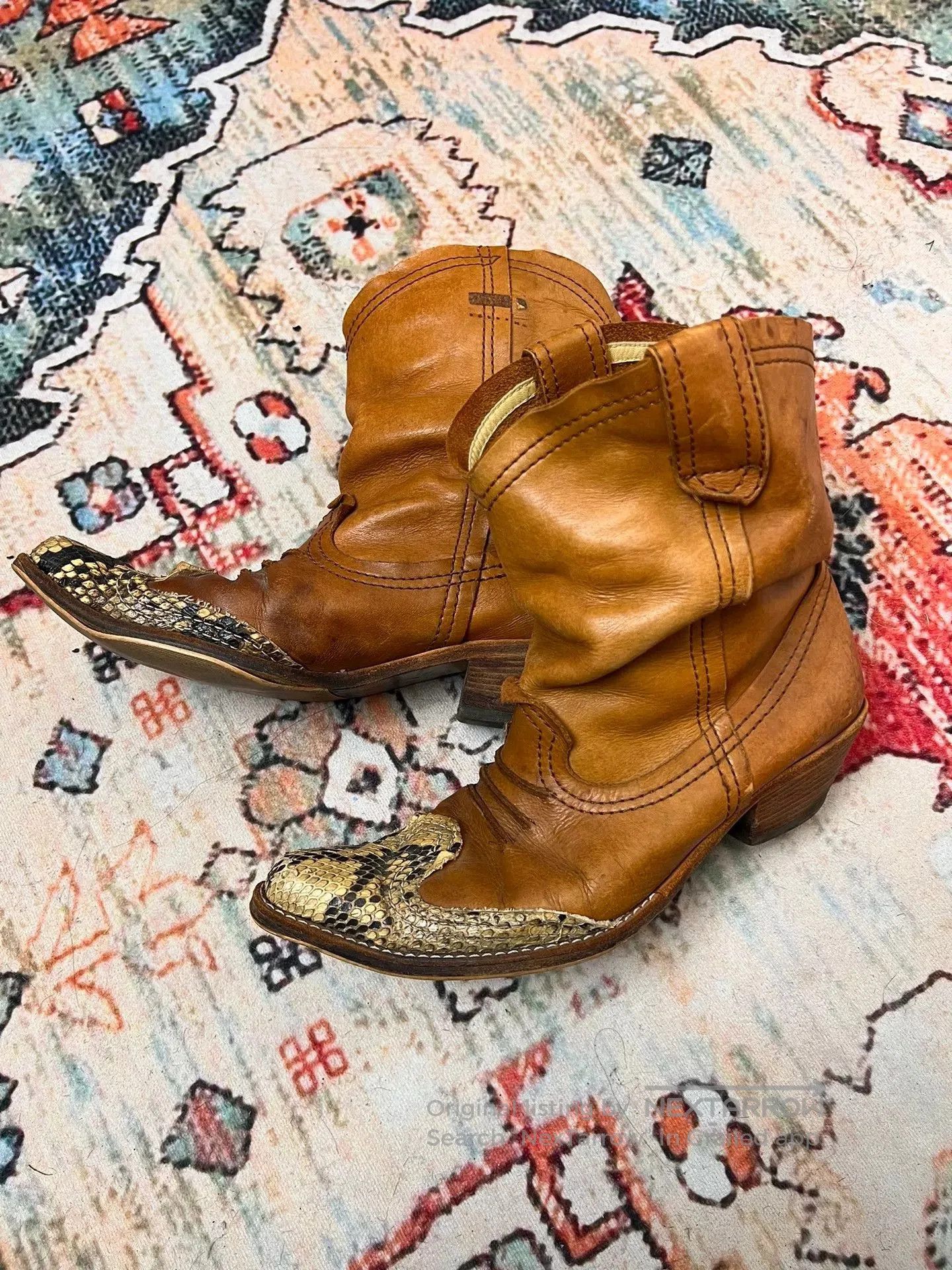 Junya Watanabe rare junya watanabe western boots in large size. Size US 11 / EU 44 - 6 Thumbnail