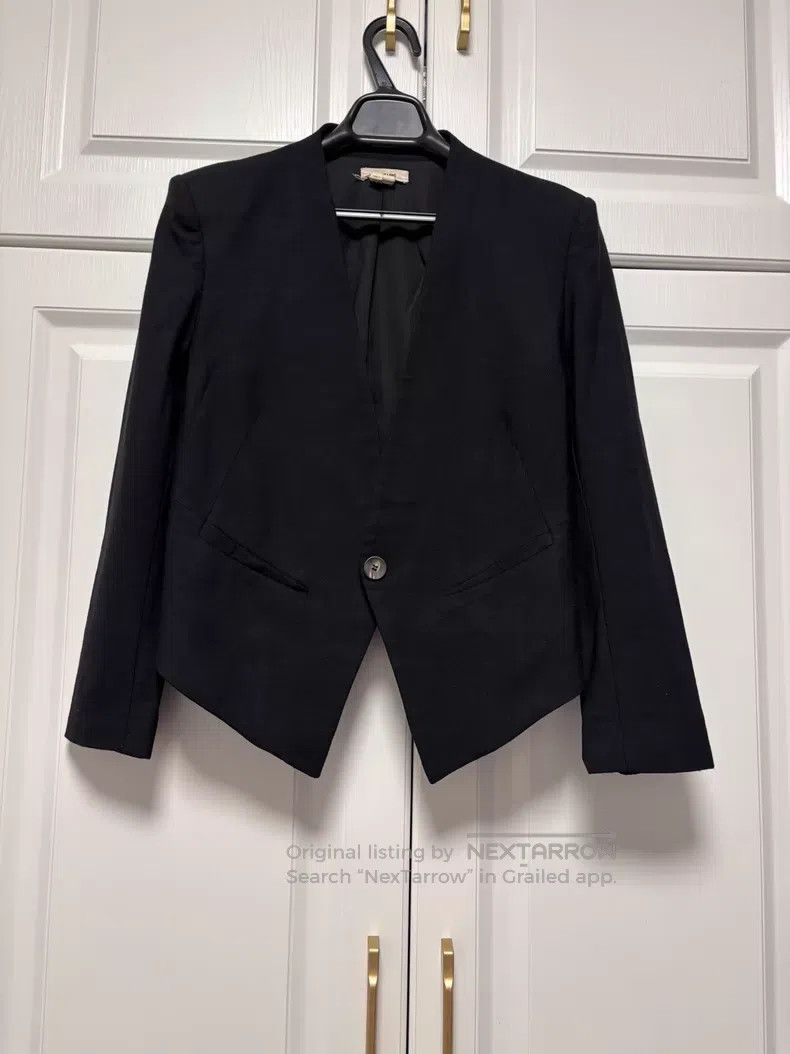 Helmut Lang Helmut Lang Black wool blazer, short Size XS / US 0-2 / IT 36-38 - 2 Thumbnail