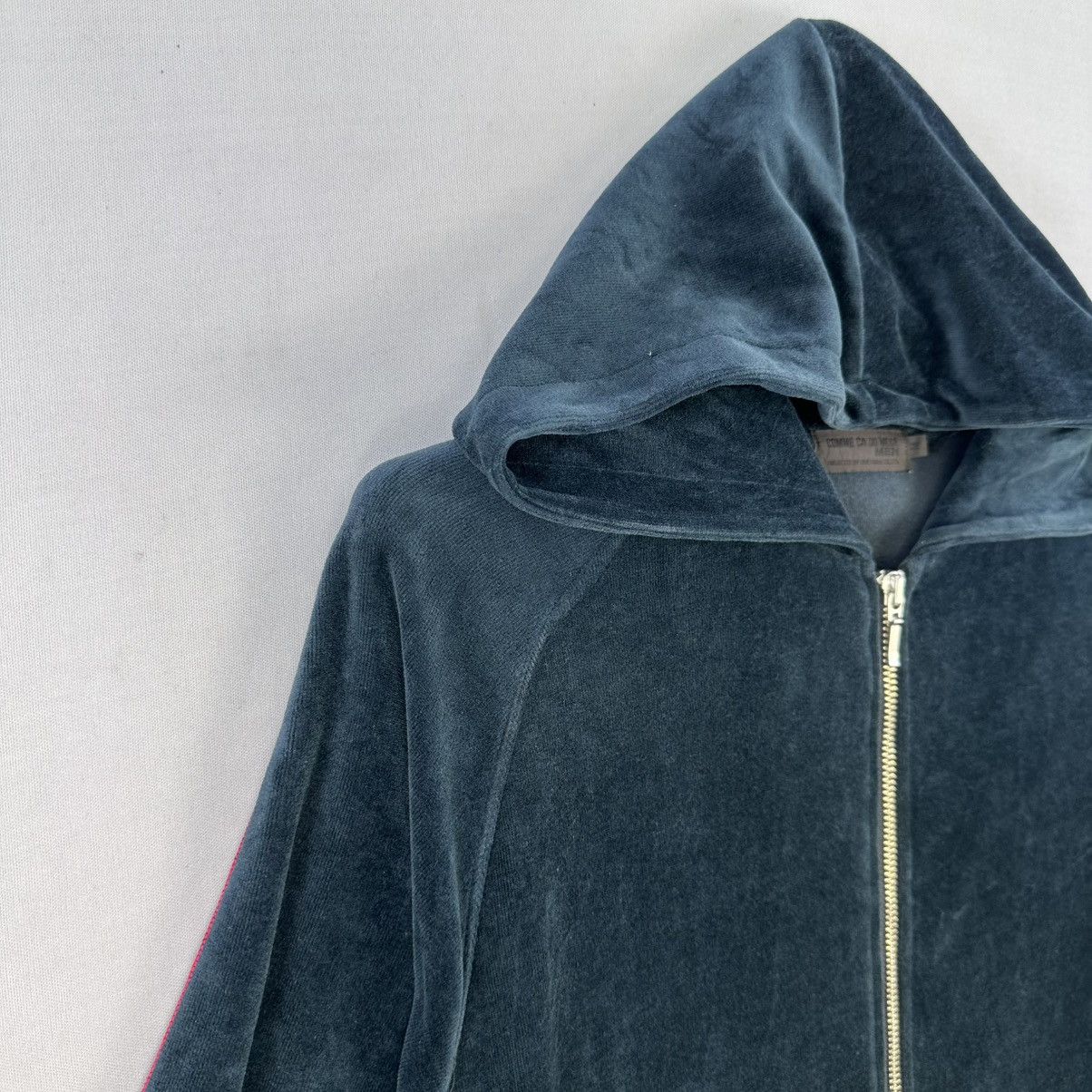 Japanese Brand Vintage Comme Ça Du Mode Men Velvet Zipper Jacket Hoodie Size US S / EU 44-46 / 1 - 2 Thumbnail