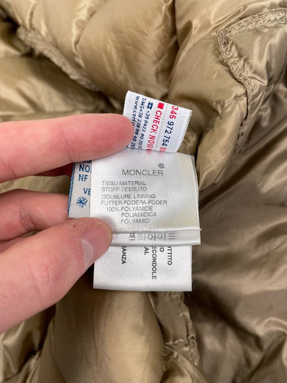 Moncler Moncler Acorus Down Jacket Puffer Men Size 4 Beige Size US XL / EU 56 / 4 - 20 Thumbnail
