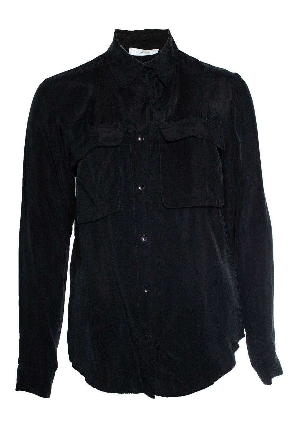 Anine Bing Anine Bing, Black shirt with pockets Size XS / US 0-2 / IT 36-38 - 1 Thumbnail