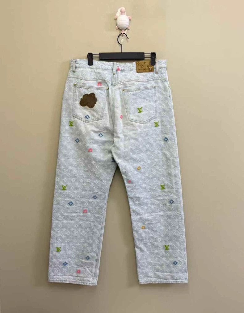 Louis Vuitton Louis Vuitton Tyler Rainbow Logo Jeans-2507 Size US 32 / EU 48 - 4 Thumbnail