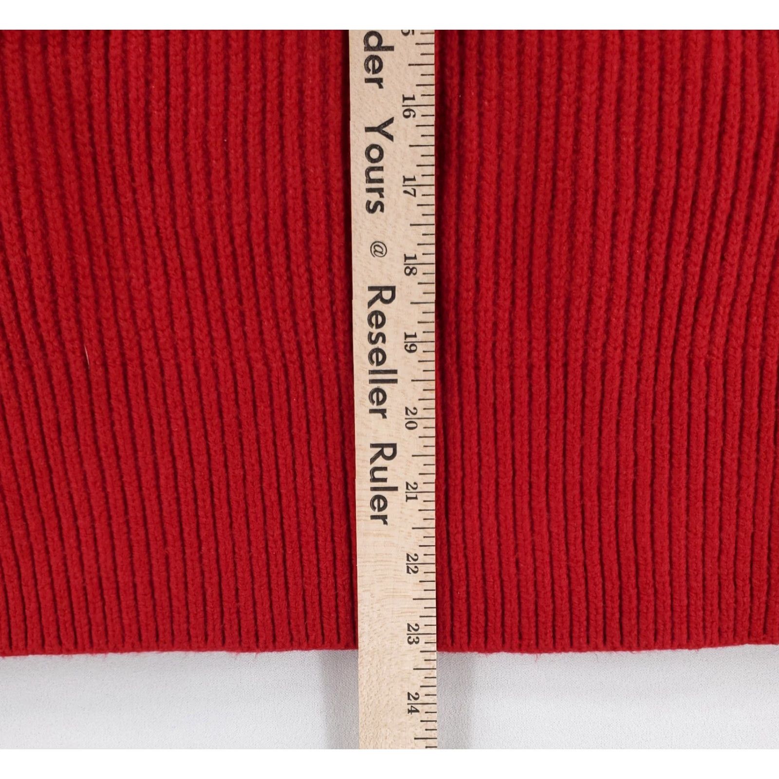 Banana Republic Banana Republic Sweater 1/4 Zip Red Ribbed Blend Long Sleeve Mens L Size US L / EU 52-54 / 3 - 7 Thumbnail