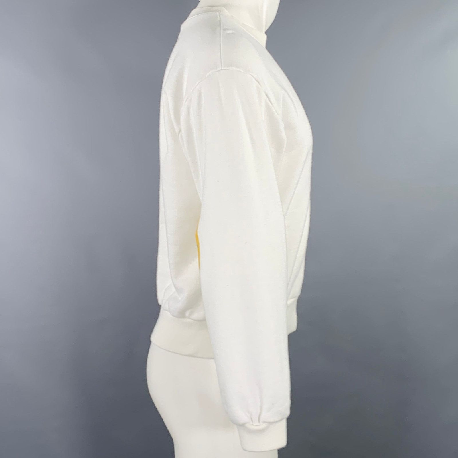Kapital KAPITAL S White Yellow Cartoon Cotton Crew Neck Sweatshirt Size US S / EU 44-46 / 1 - 2 Thumbnail
