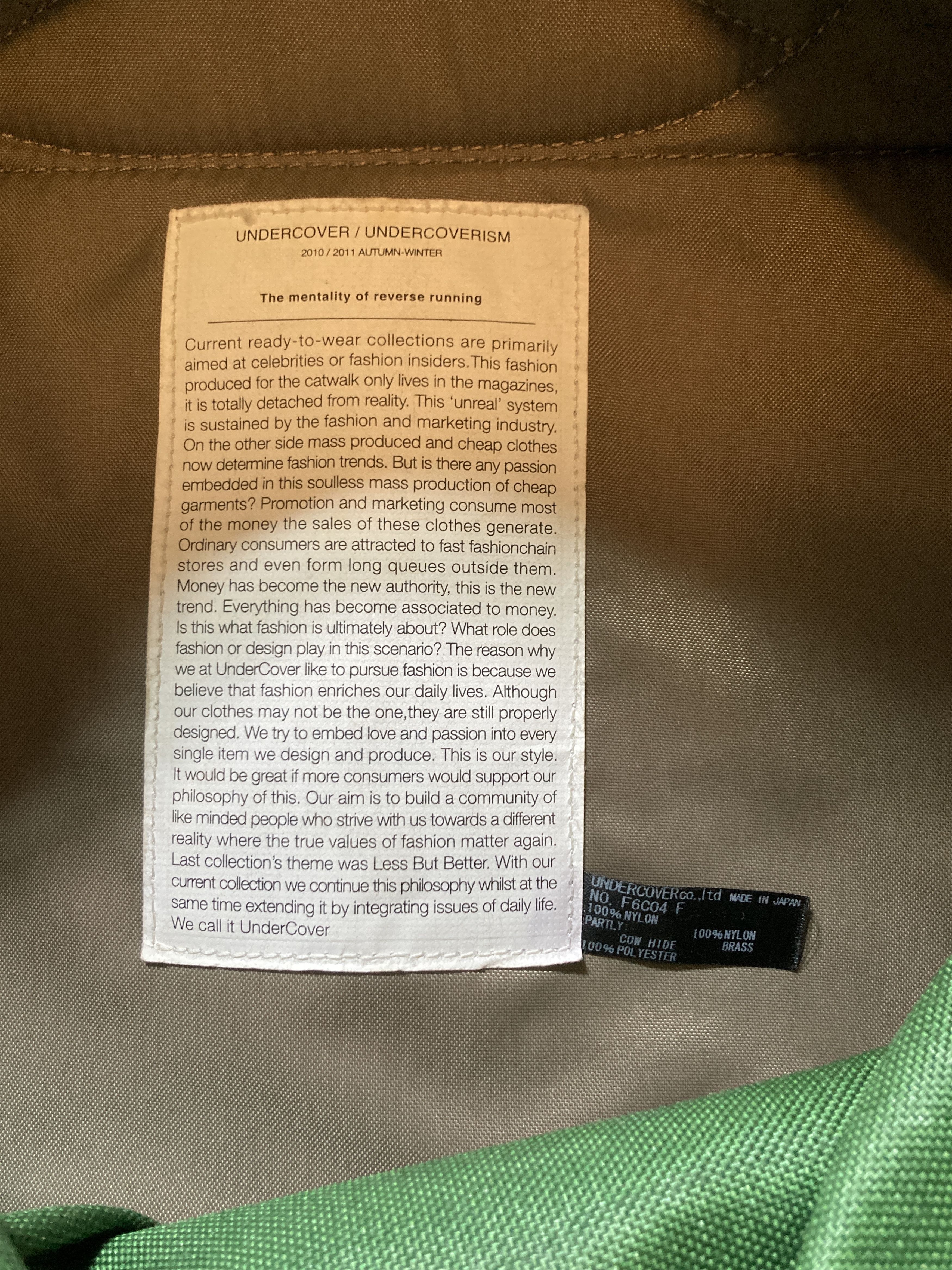 Undercover Undercover FW 2010 GIRA Backpack Size ONE SIZE - 14 Thumbnail