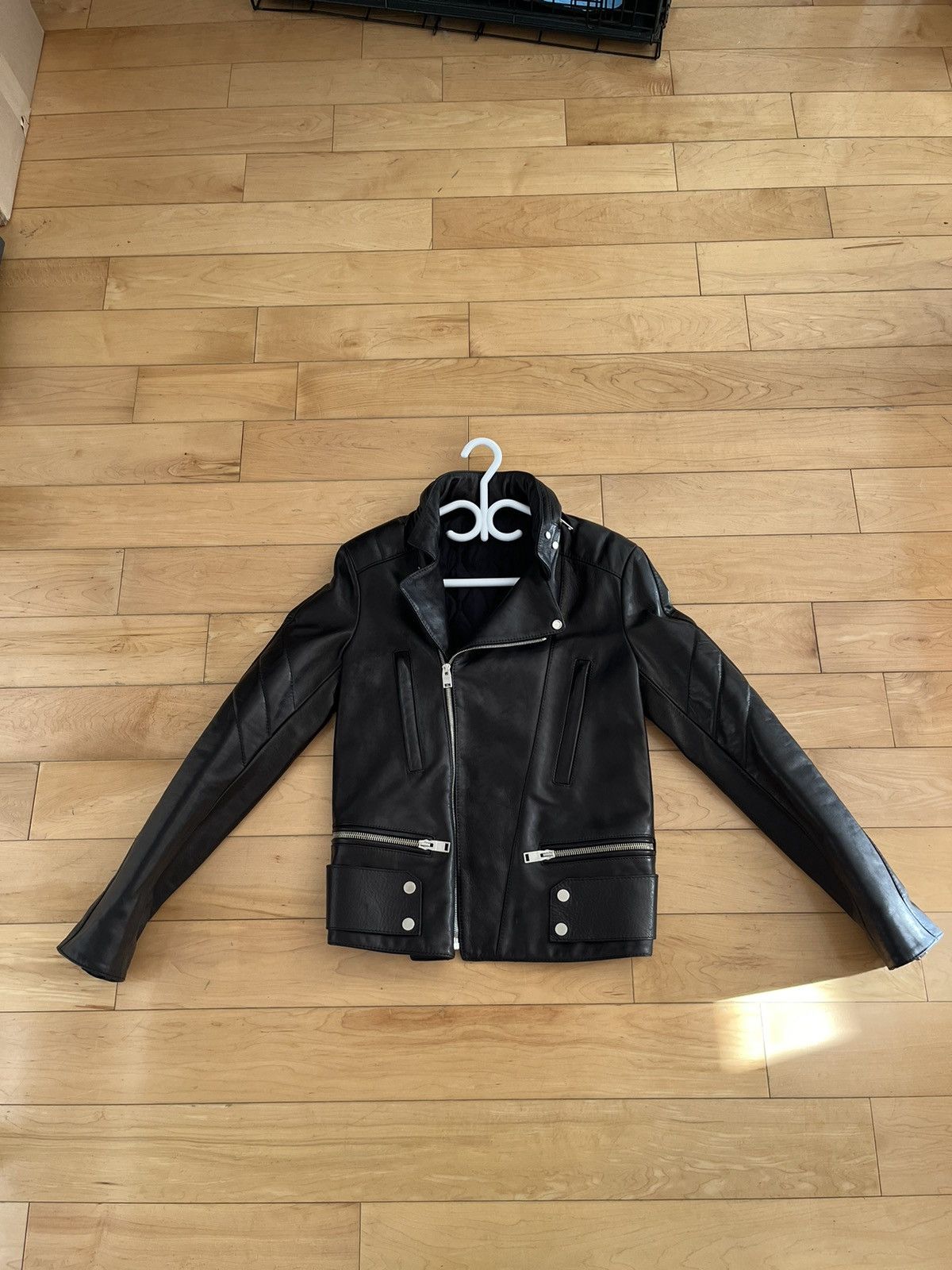 image of NWT - F/w16 Balenciaga Leather Biker Jacket in Black, Men's (Size Small)