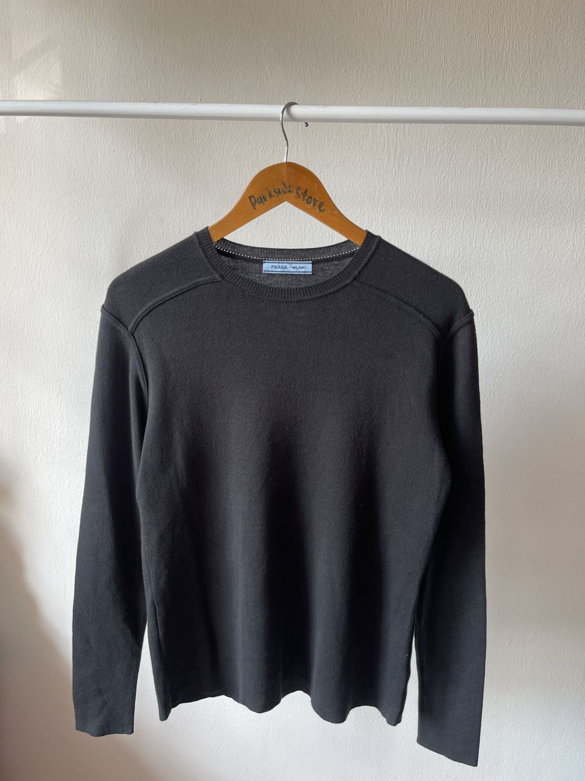 Prada Prada Milano Cotton Baumwolle Sweater Size US S / EU 44-46 / 1 - 1 Thumbnail