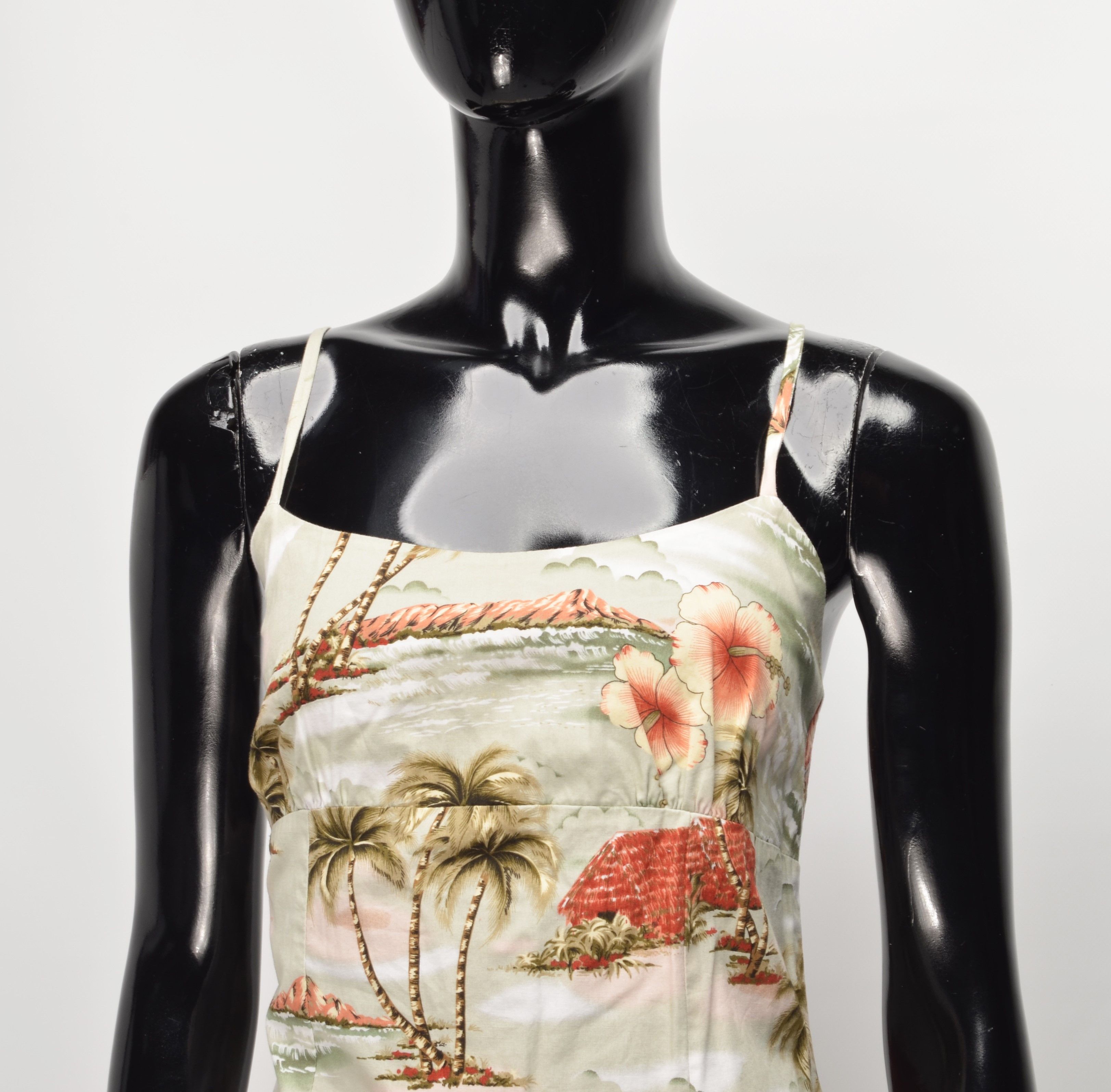 Vintage Vintage KY'S Hawaiian Printed Mini Dress Size M / US 6-8 / IT 42-44 - 2 Thumbnail