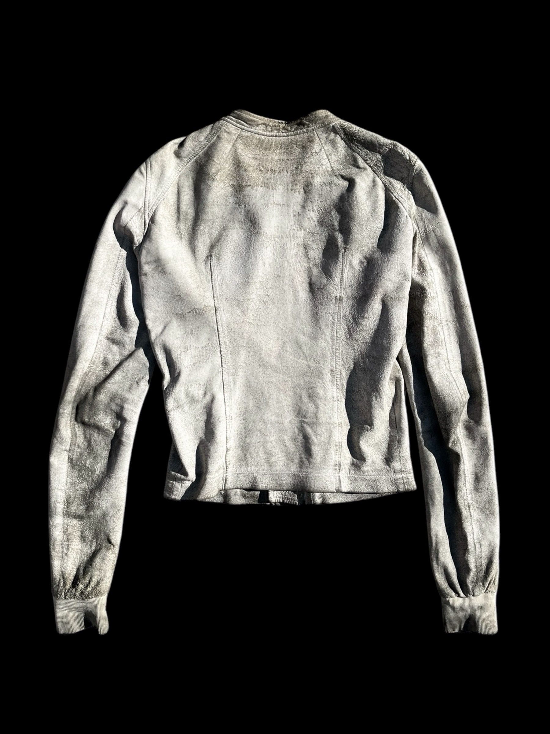 Rick Owens Rick Owens Olmar and mirta Blistered Leather Intarsia Jacket Size US S / EU 44-46 / 1 - 3 Thumbnail
