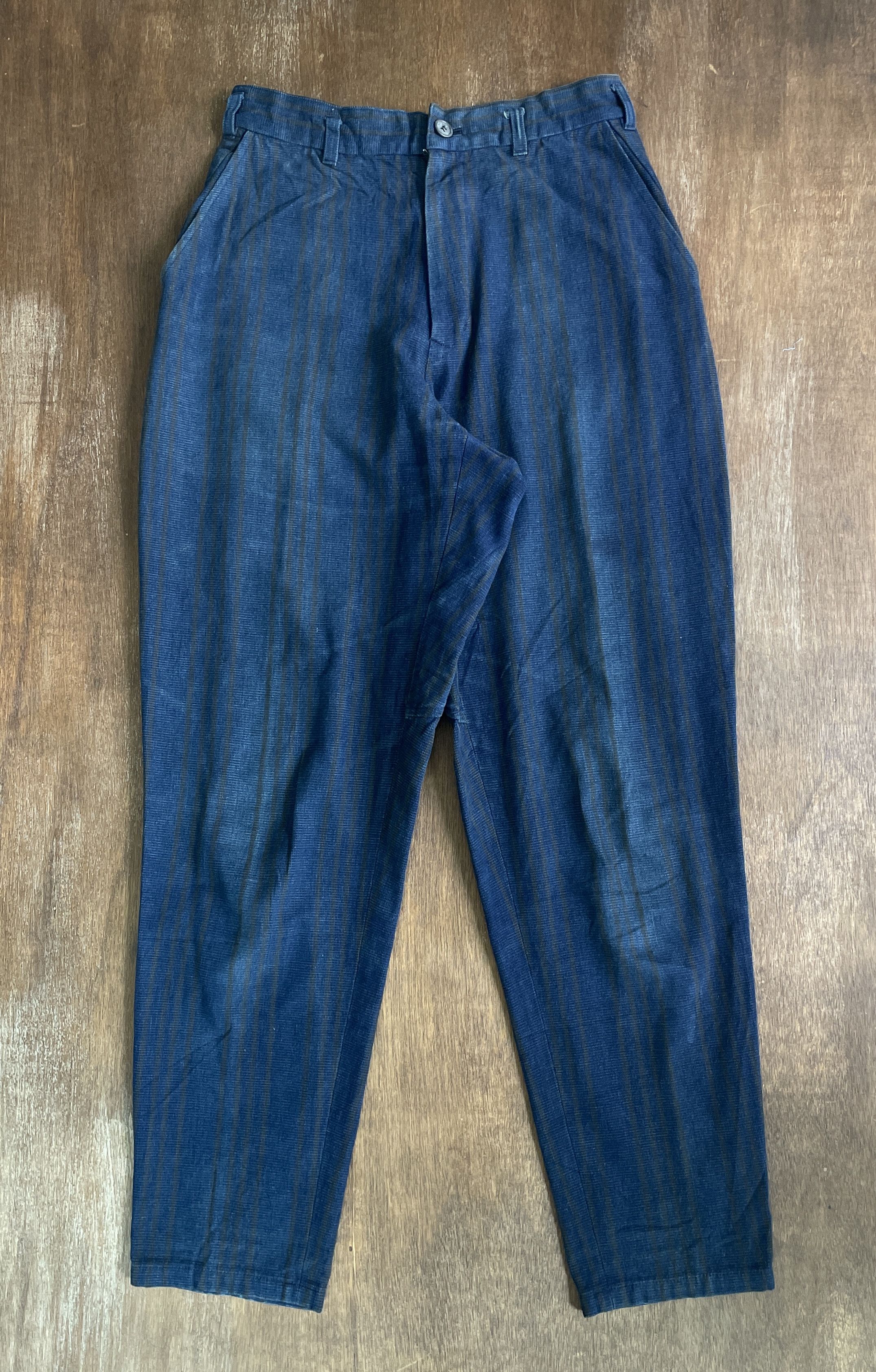 Yohji Yamamoto Y's YOHJI YAMAMOTO Stripped Baloon Pants Size US 27 - 1 Thumbnail