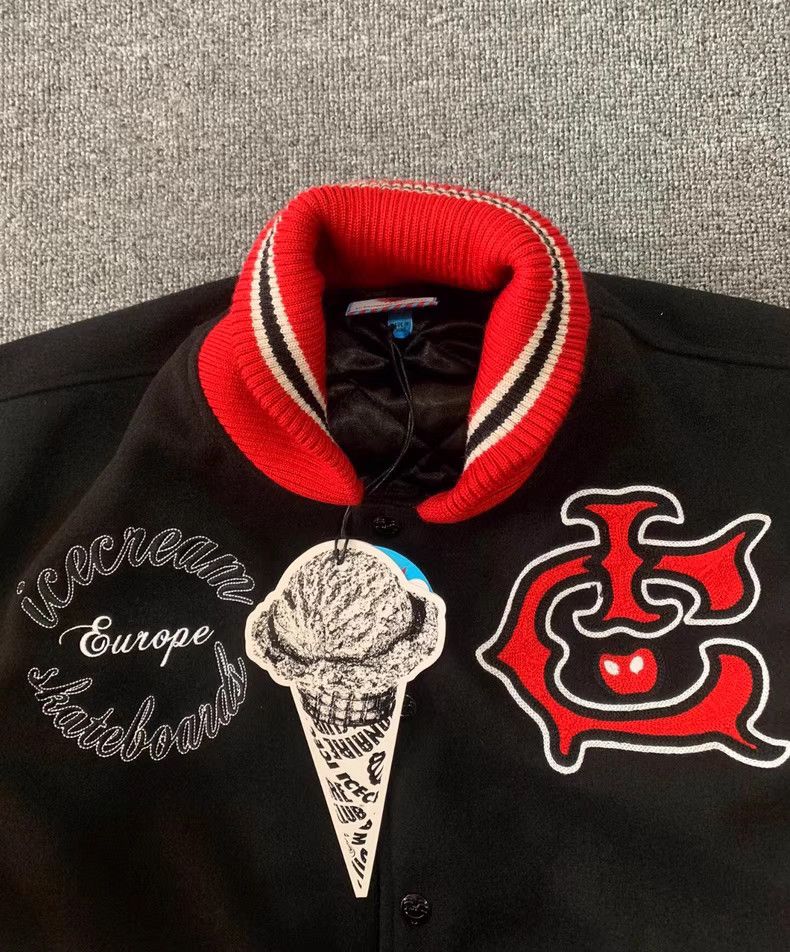Billionaire Boys Club Terry Embroidered Skate Ice Cream Varsity Jacket. Q7 Size US L / EU 52-54 / 3 - 3 Thumbnail