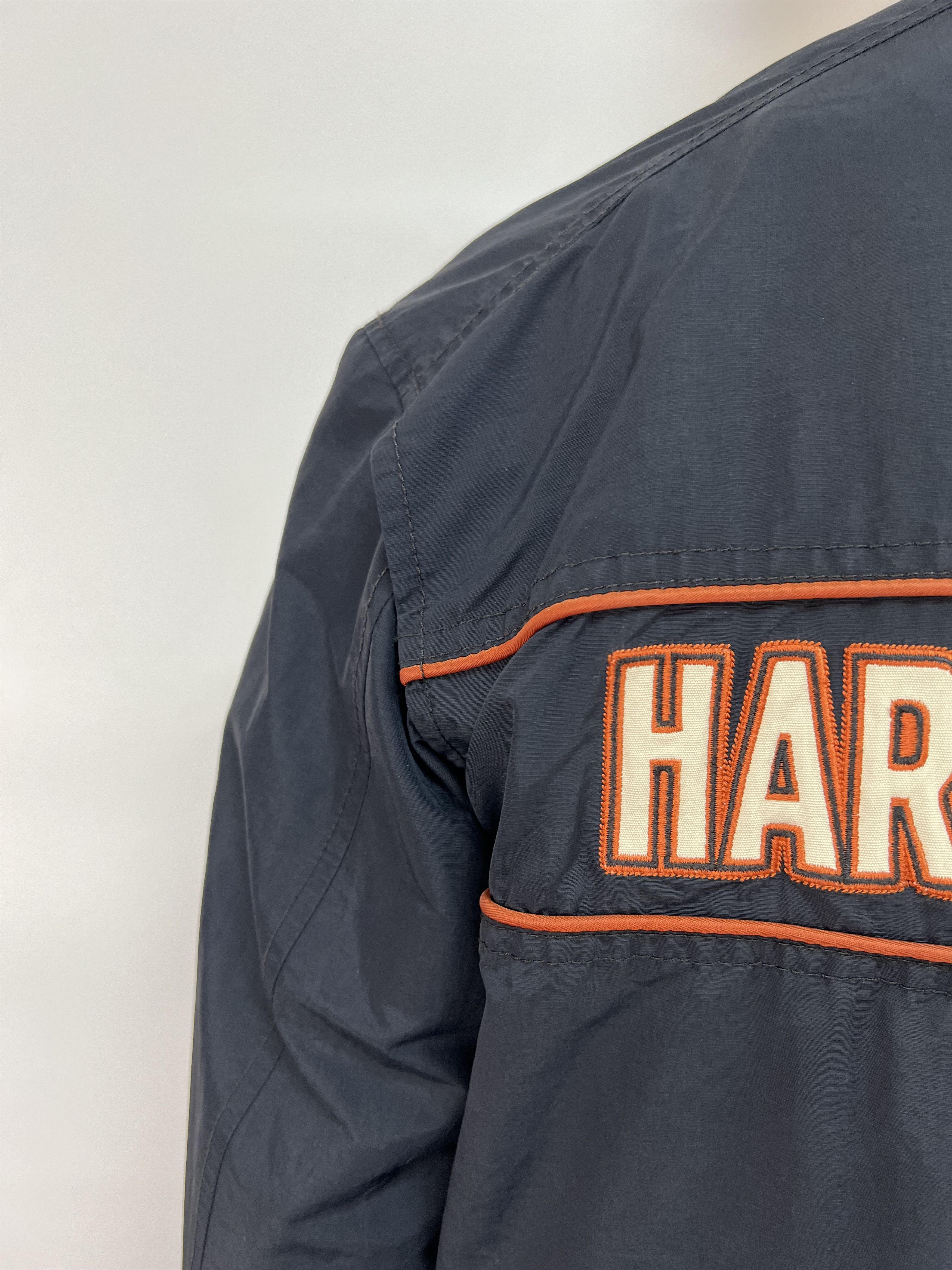 Harley Davidson Harley Davidson Full Zip Nylon Biker Jacket Racing Moto Size US L / EU 52-54 / 3 - 16 Thumbnail