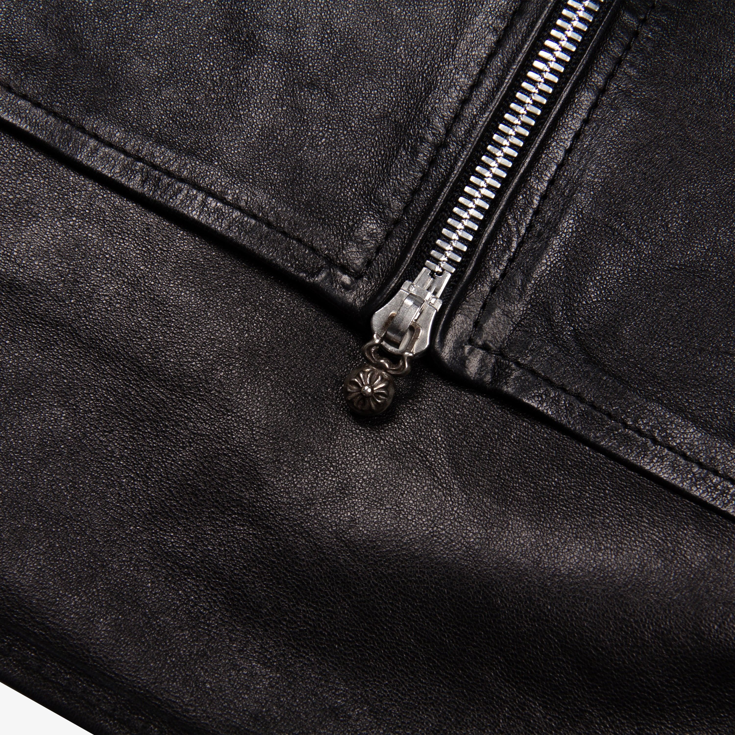 Chrome Hearts CHROME HEARTS LEATHER DOUBLE ZIP SHIRT Size US M / EU 48-50 / 2 - 6 Thumbnail