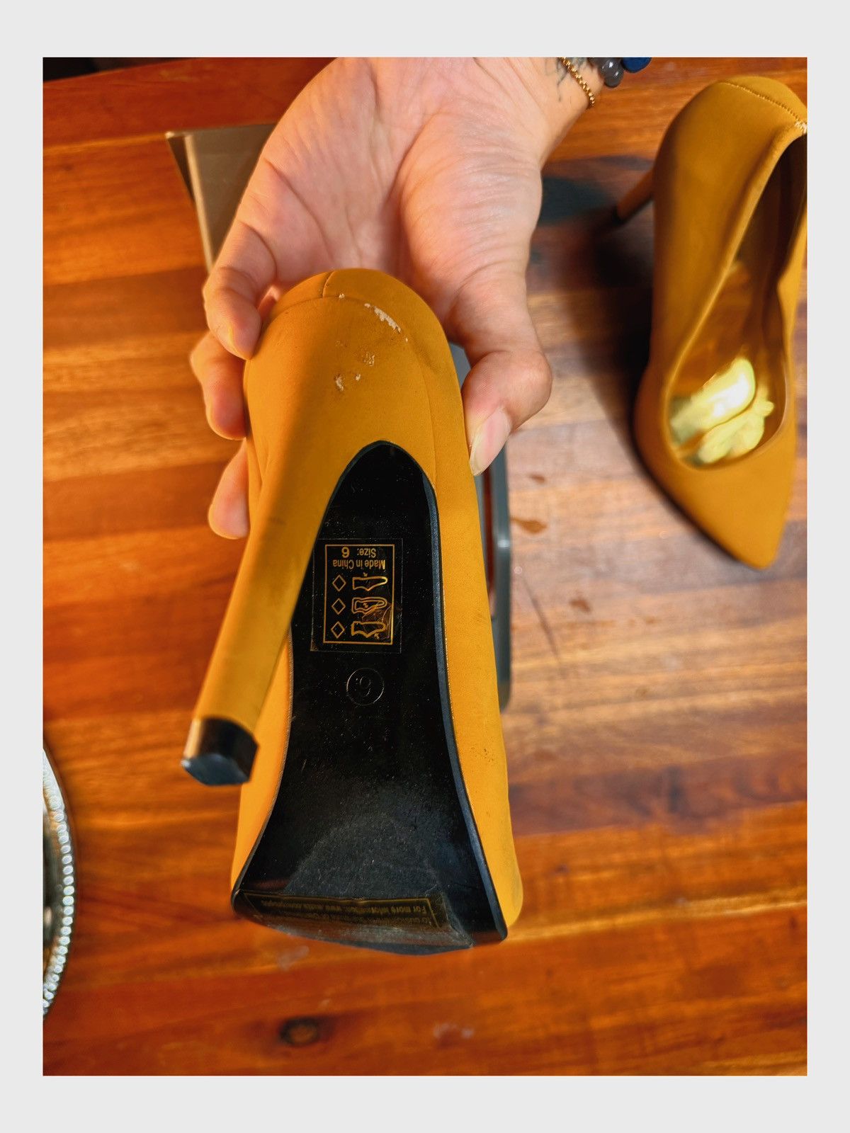 Other Chic Mustard Yellow Stiletto Heels Size US 6 / IT 36 - 6 Thumbnail