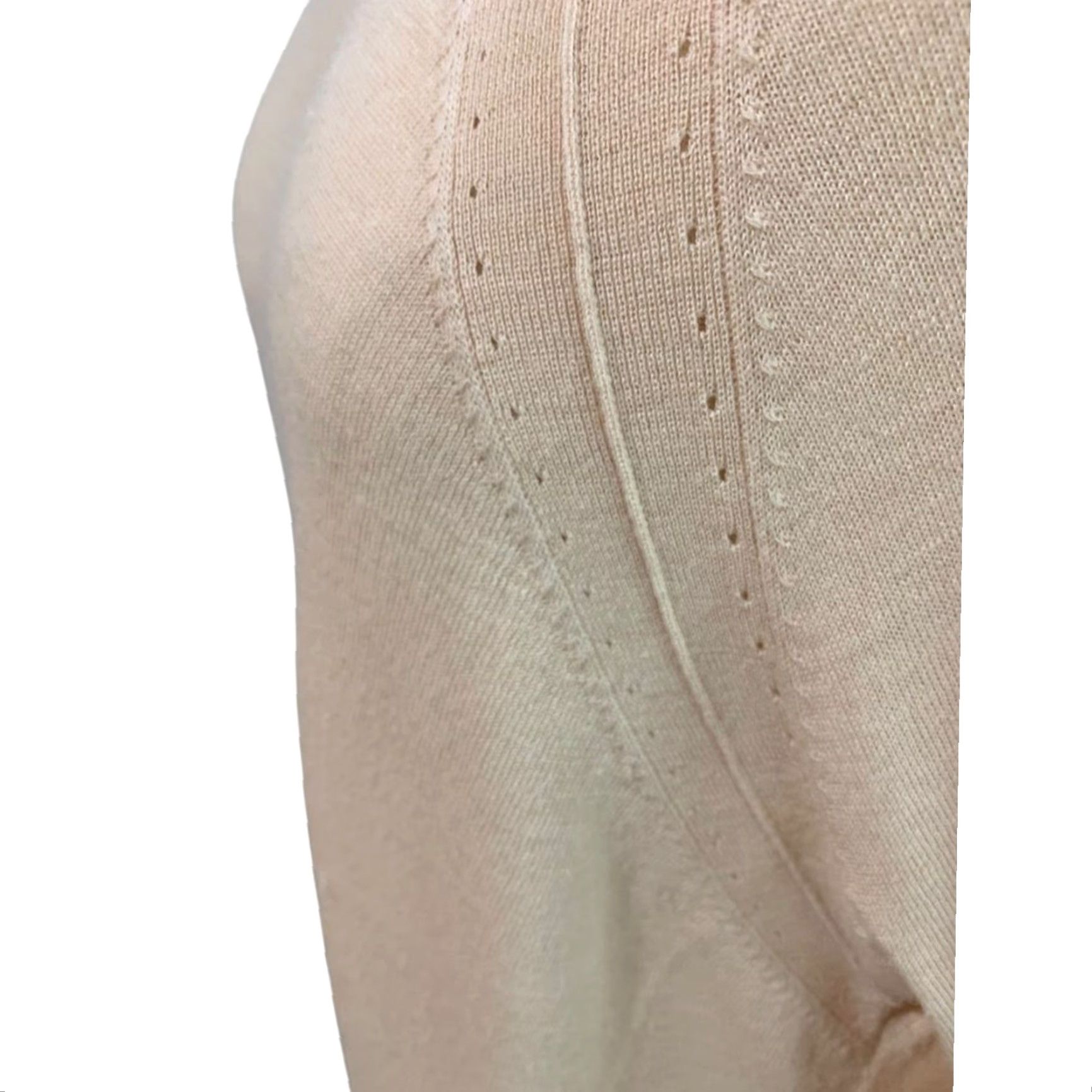 Eileen Fisher Womens Sweater Italian Yarn Beige Lightweight XL