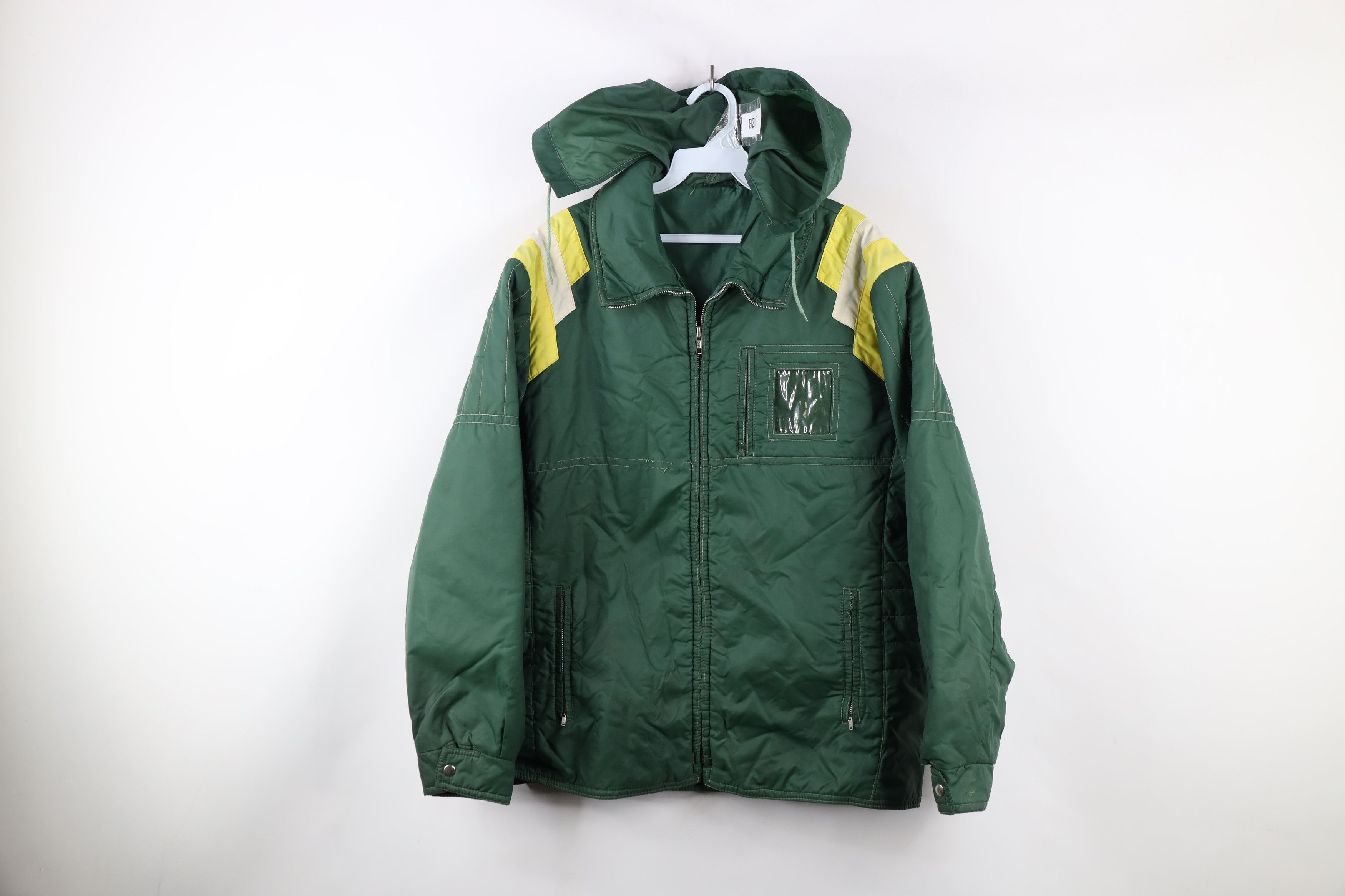 Vintage Vintage 70s Streetwear Striped Hooded Full Zip Jacket Size US M / EU 48-50 / 2 - 1 Thumbnail