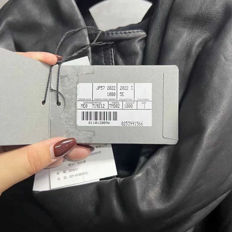 Balenciaga Balenciaga Black Solid Leather Hooded Pullover Long Sleeve Size US S / EU 44-46 / 1 - 5 Thumbnail