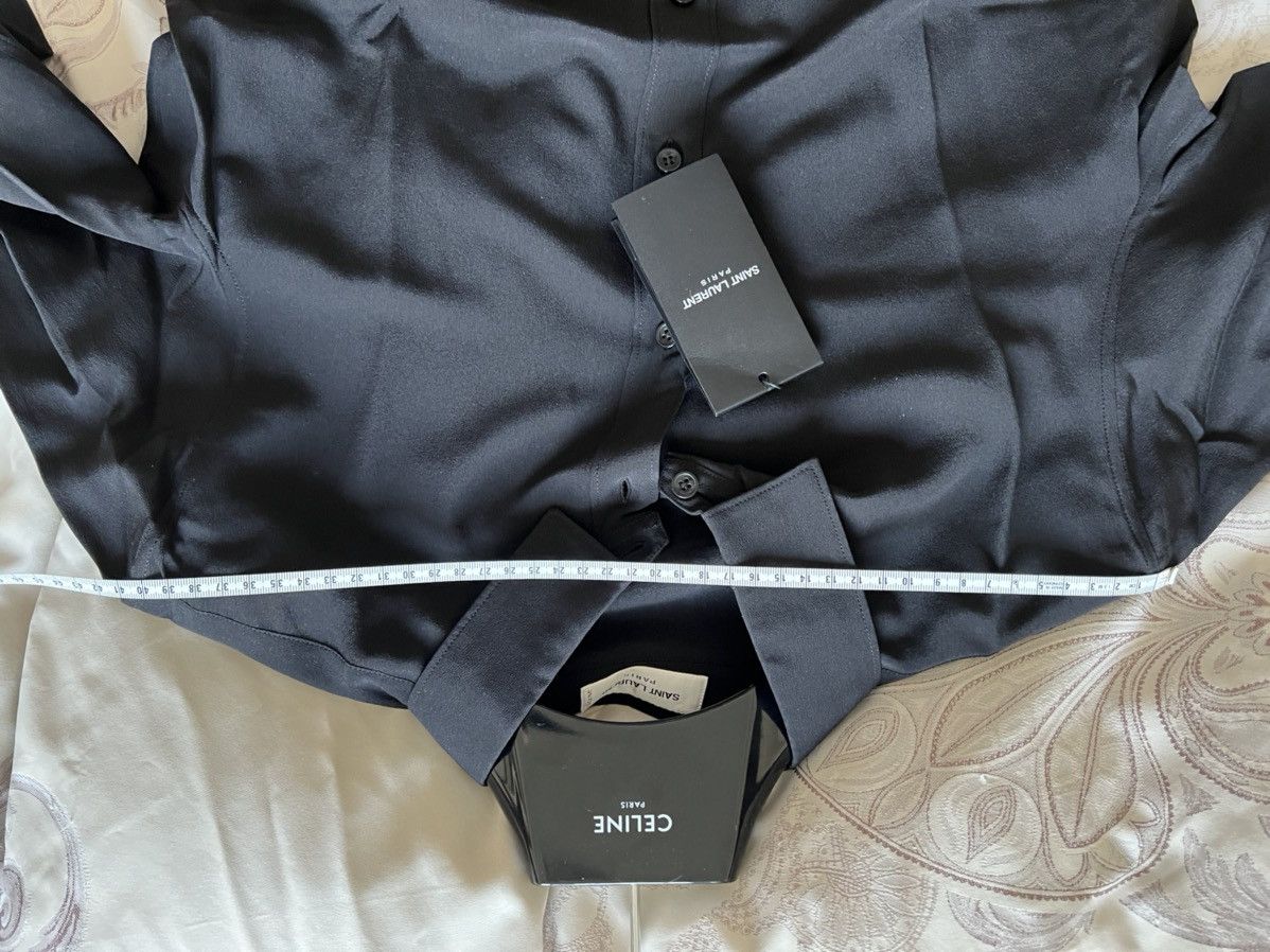 Saint Laurent Paris Saint Laurent black silk shirt SzF40 Size US S / EU 44-46 / 1 - 12 Thumbnail