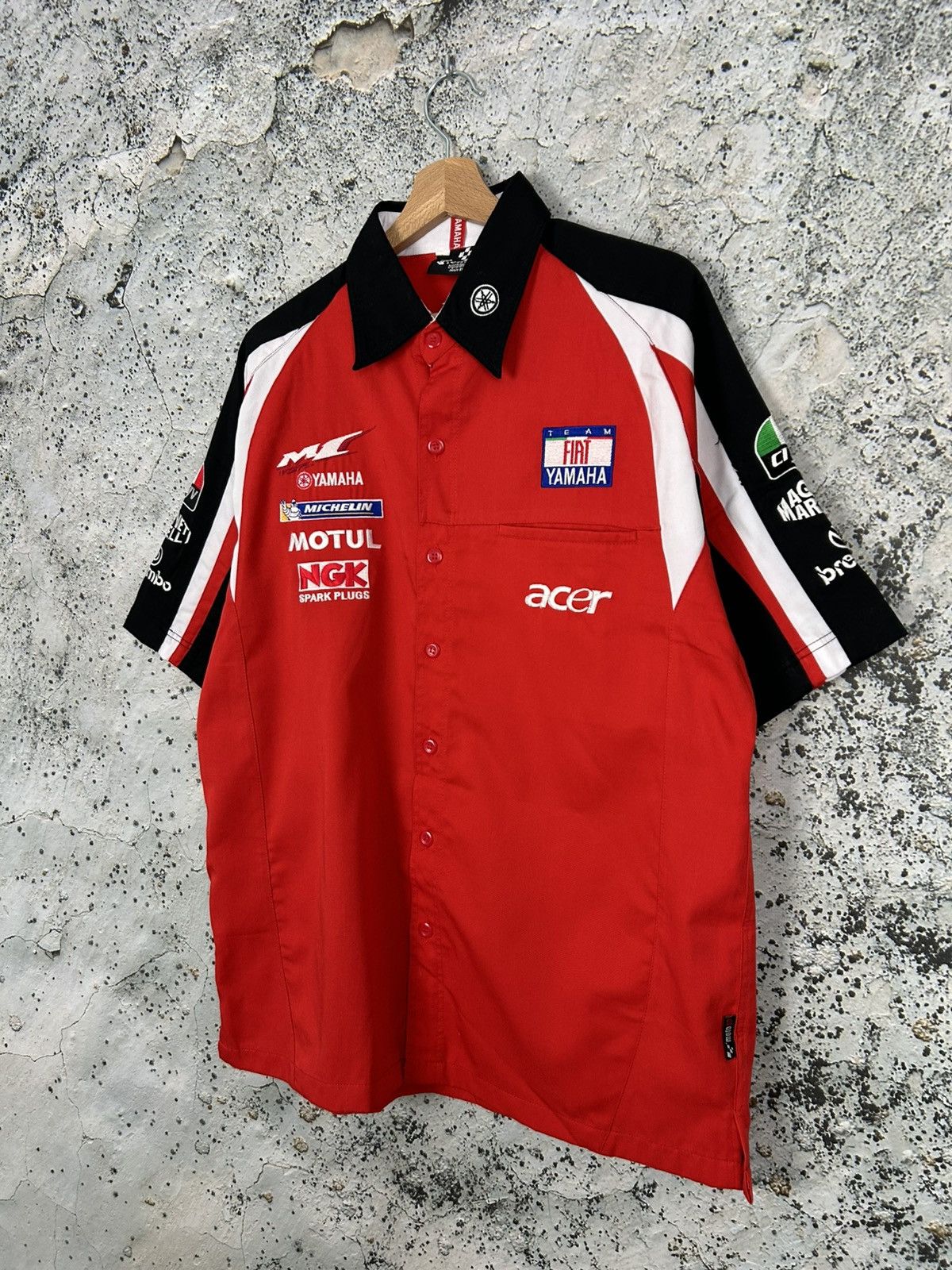 Yamaha Vintage Yamaha Racing Shirt Motul Fiat 90s Motorsport Size US XL / EU 56 / 4 - 2 Thumbnail