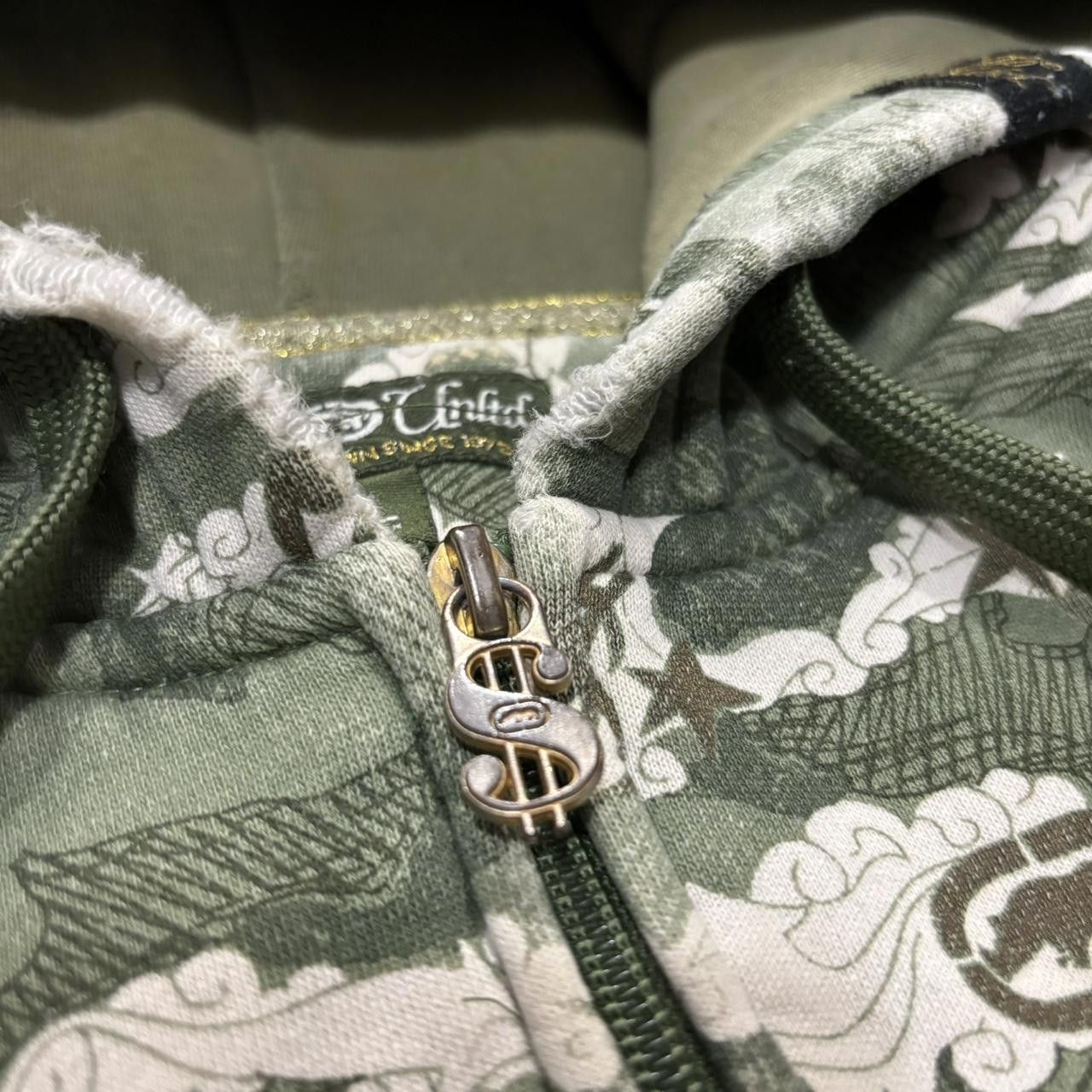 Ecko Unltd. Vintage ecko untld co all over print hoodie cash money XL Size US XL / EU 56 / 4 - 7 Thumbnail